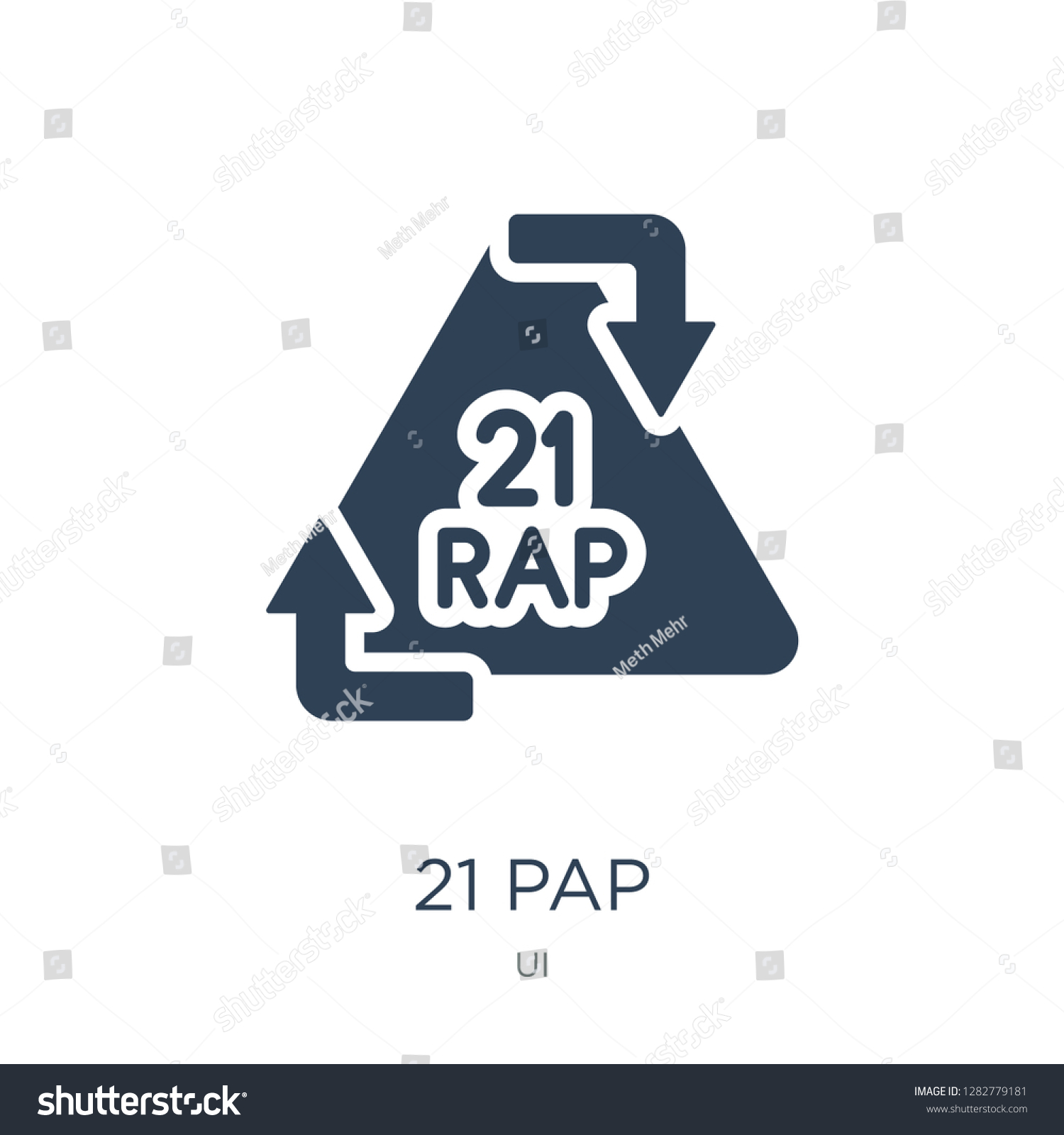 SVG of 21 pap icon vector on white background, 21 pap trendy filled icons from UI collection, 21 pap vector illustration svg