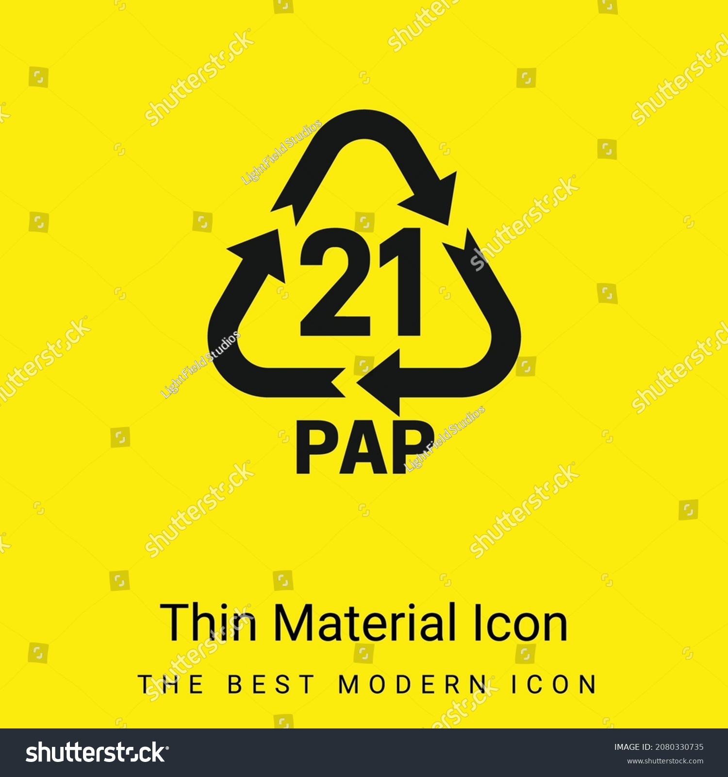 SVG of 21 PAP minimal bright yellow material icon svg