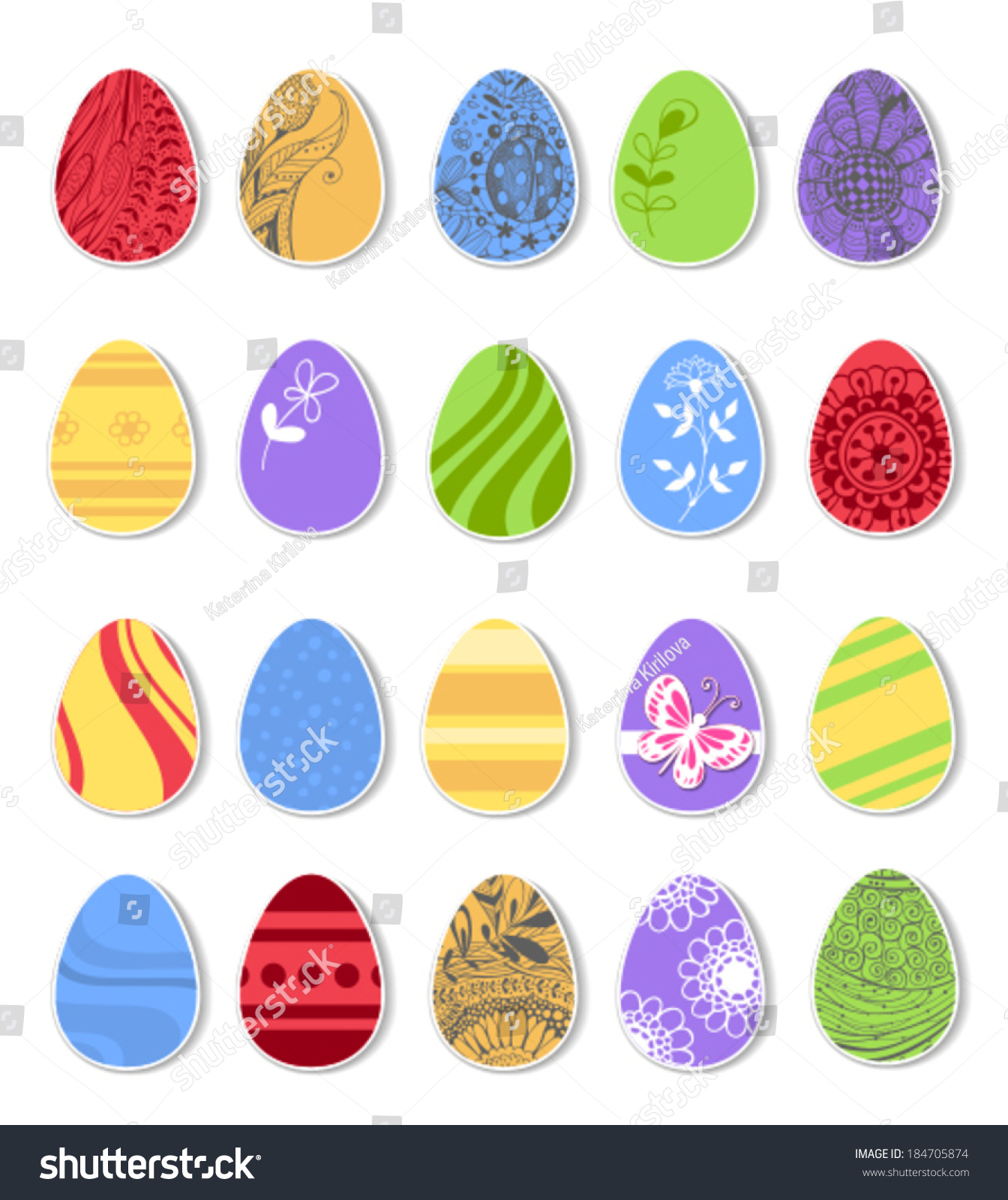 paper easter eggs