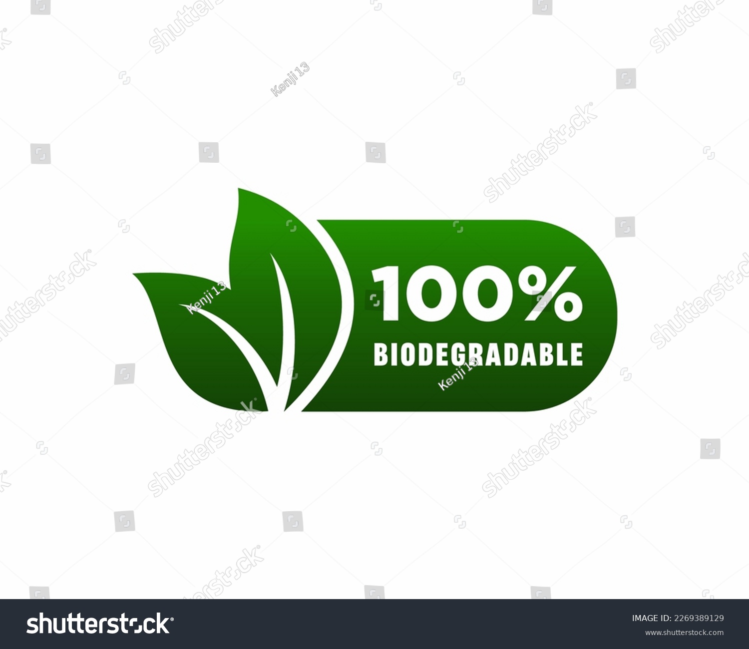 SVG of 100 percent Biodegradable label sticker badge Vector, 100% Biodegradable label svg