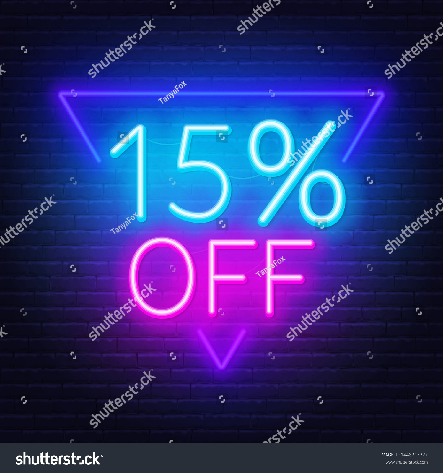 15-percent-off-neon-lettering-vector-stock-vector-royalty-free