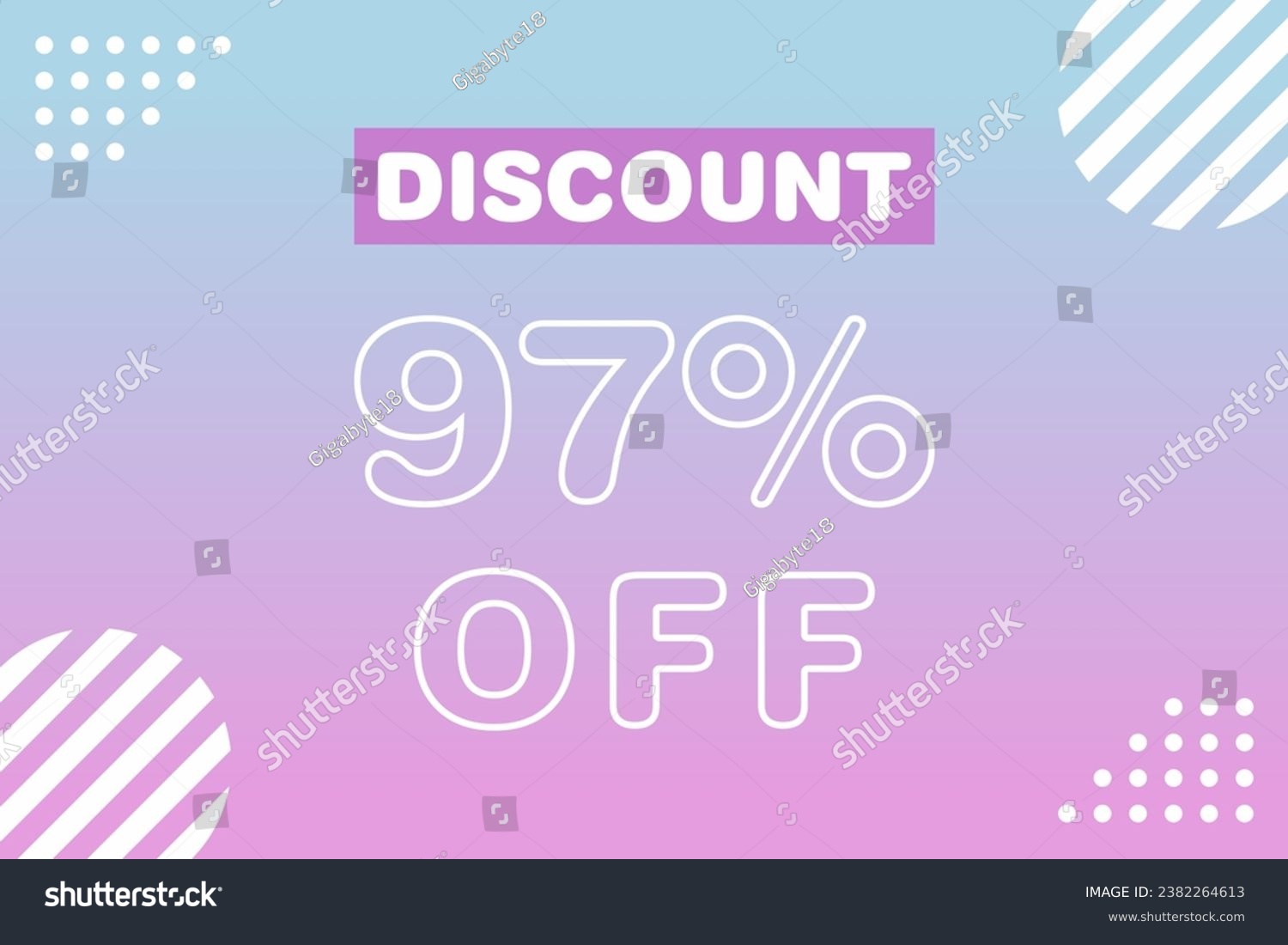 SVG of 97 percent Sale and discount labels. price off tag icon flat. svg