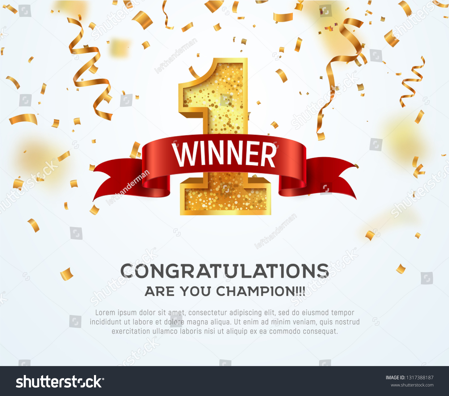 48,928 Congratulations winner Images, Stock Photos & Vectors | Shutterstock