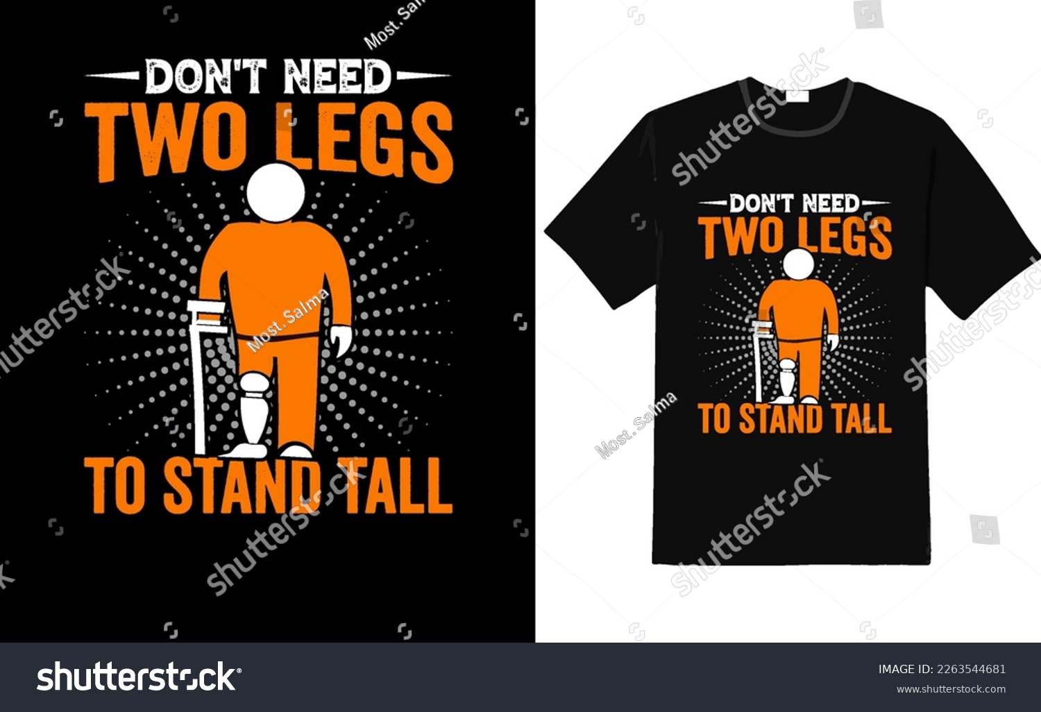 SVG of  prosthetic leg t-shirt design or  prosthetic leg poster design , quotes saying svg