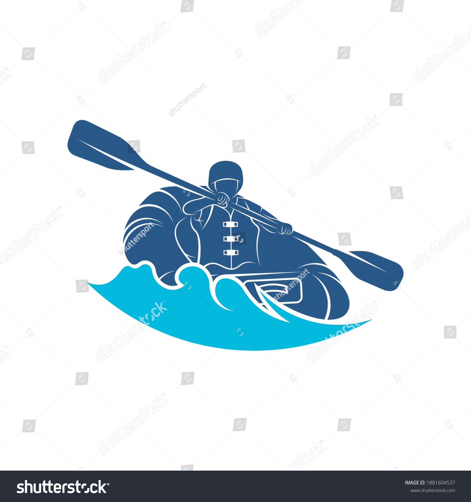 recommend clip art: 
Rafting design vector illustration, Creative Rafting logo design concepts template, icon symbol