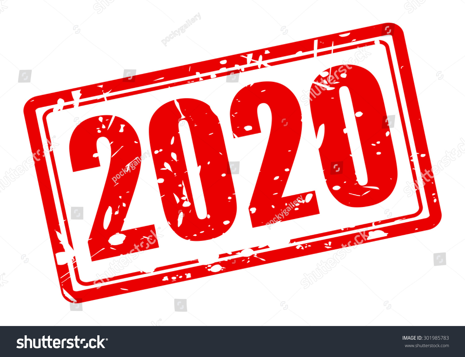 2020 Red Stamp Text On White Stock Vector Illustration 301985783 ...