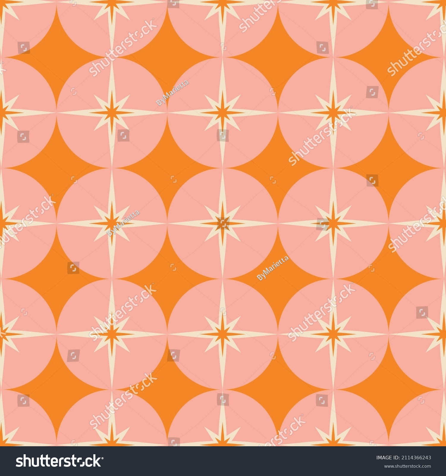 SVG of 50s Mid Century Modern Seamless Pattern svg