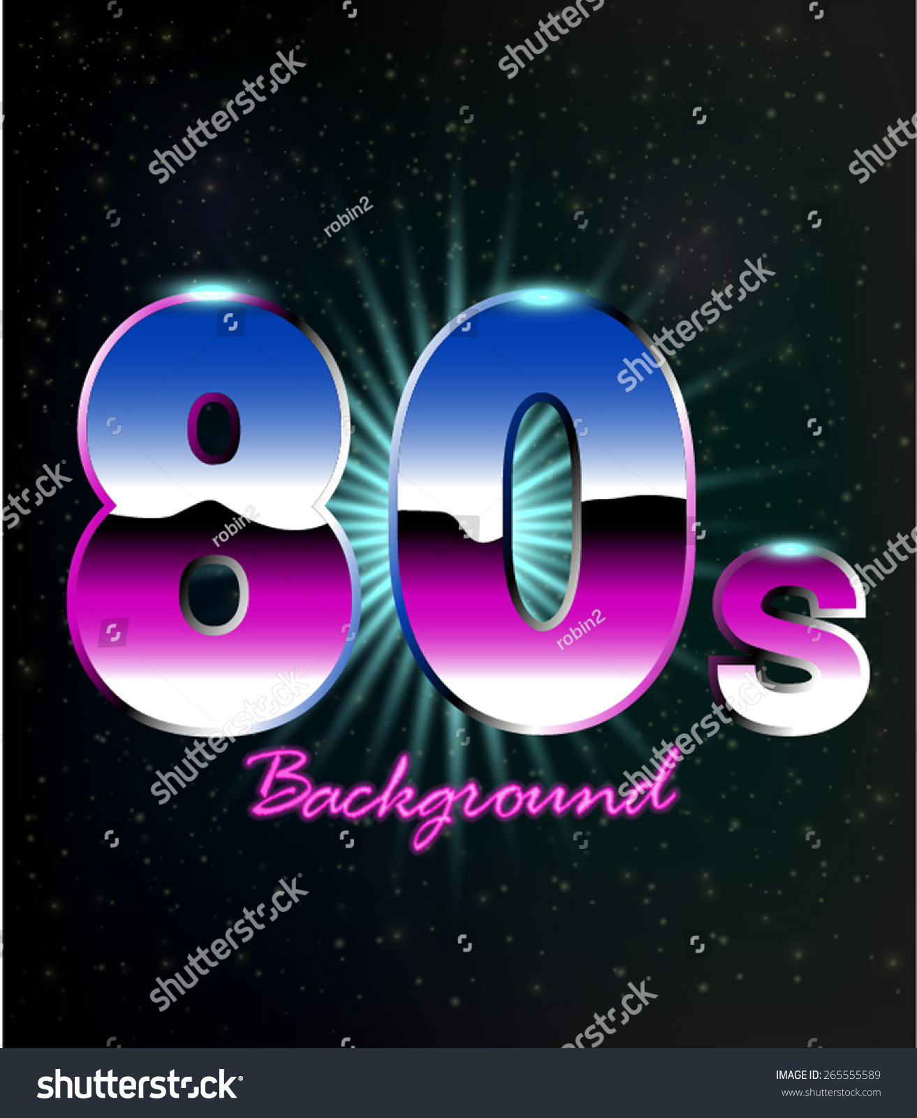 80s Retro Background Stock Vector 265555589 - Shutterstock