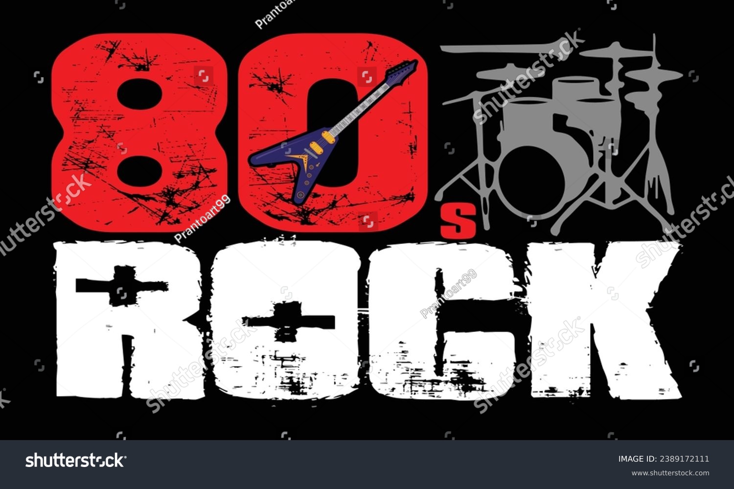 SVG of 80’s Rock Music Vector t-shirt Design. Rock Music Vector illustration Design. svg