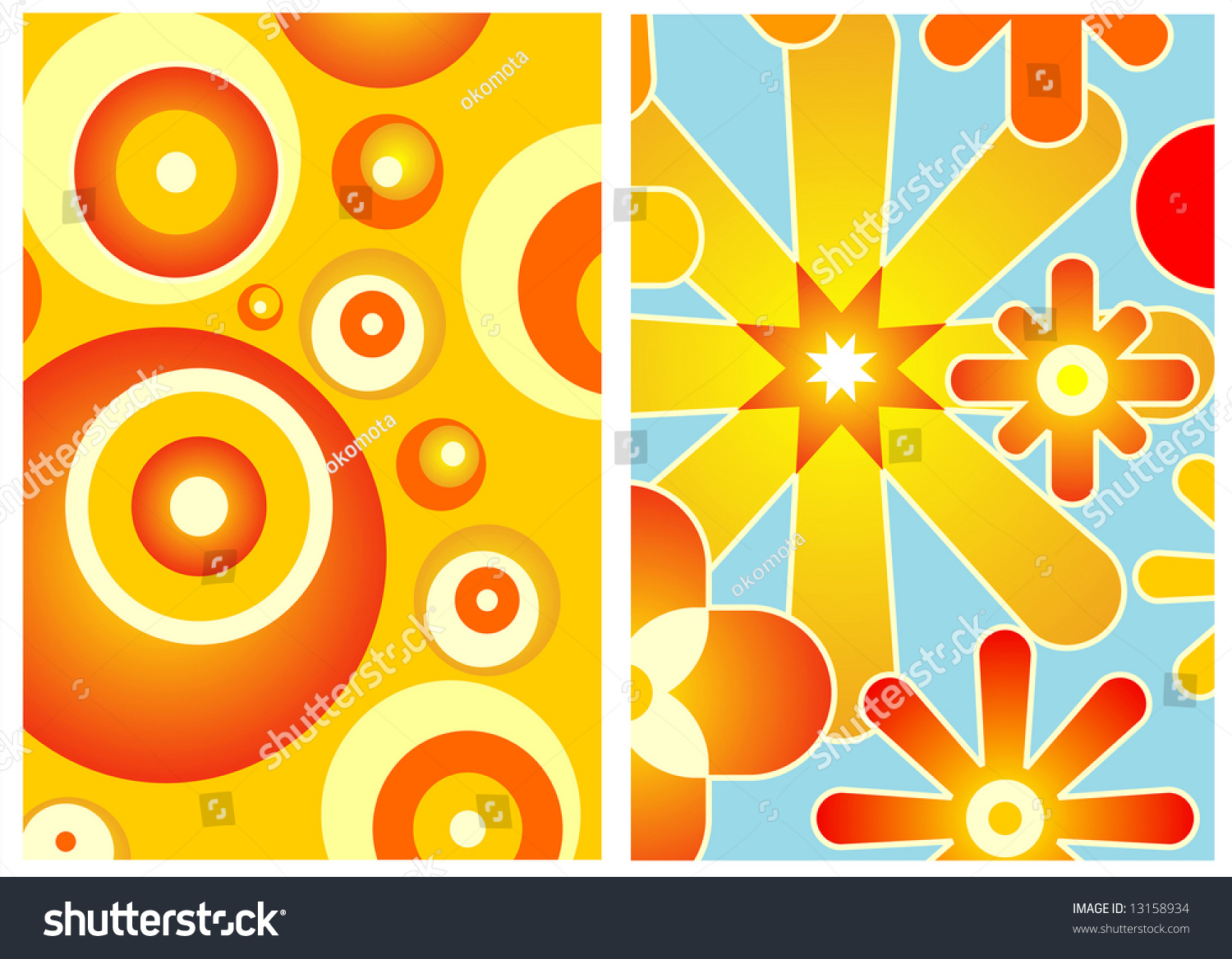 70s Wallpaper Stock Vector Royalty Free 13158934 Shutterstock 