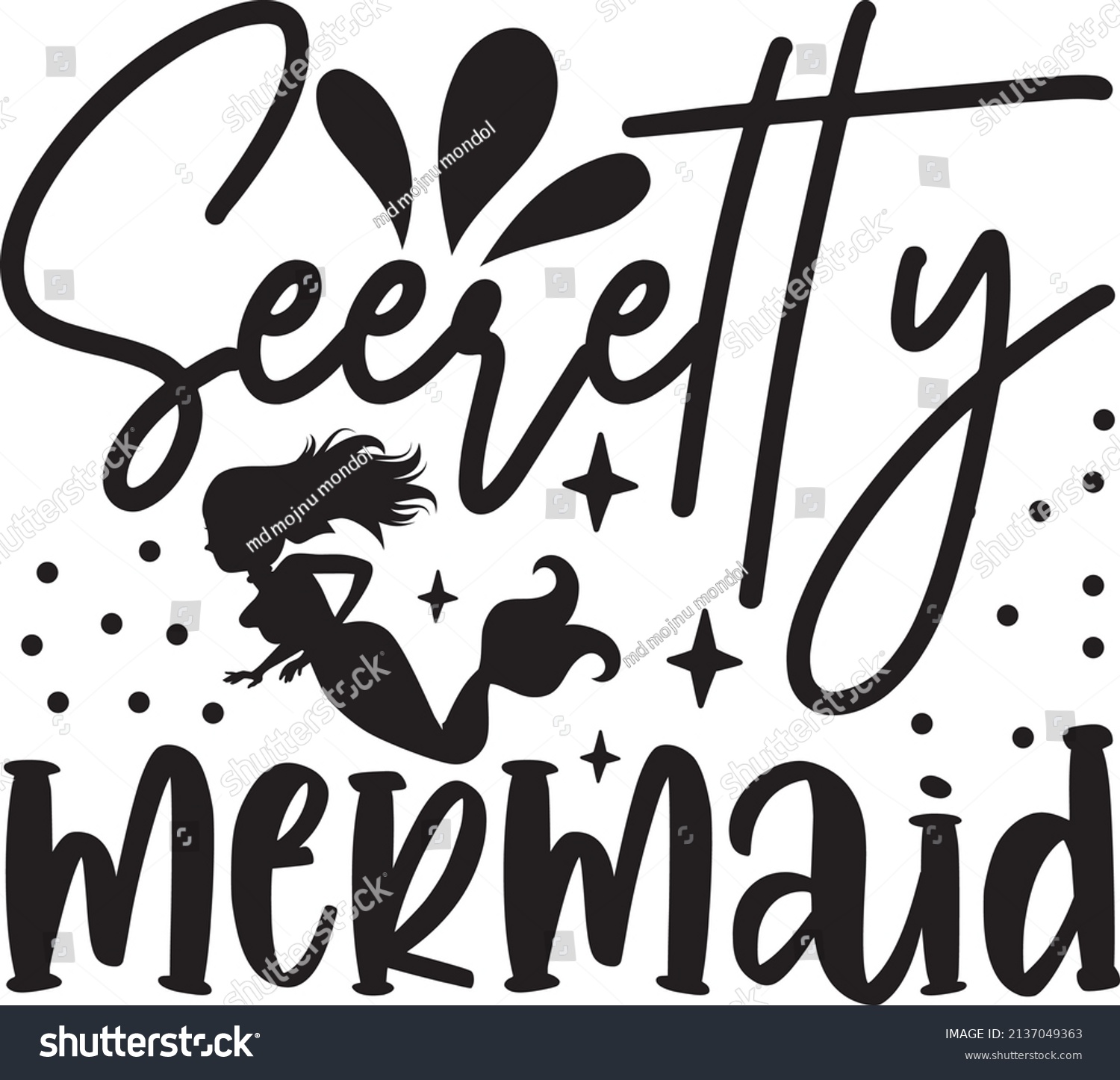 SVG of  seeretty mermaid mermaid svg design svg