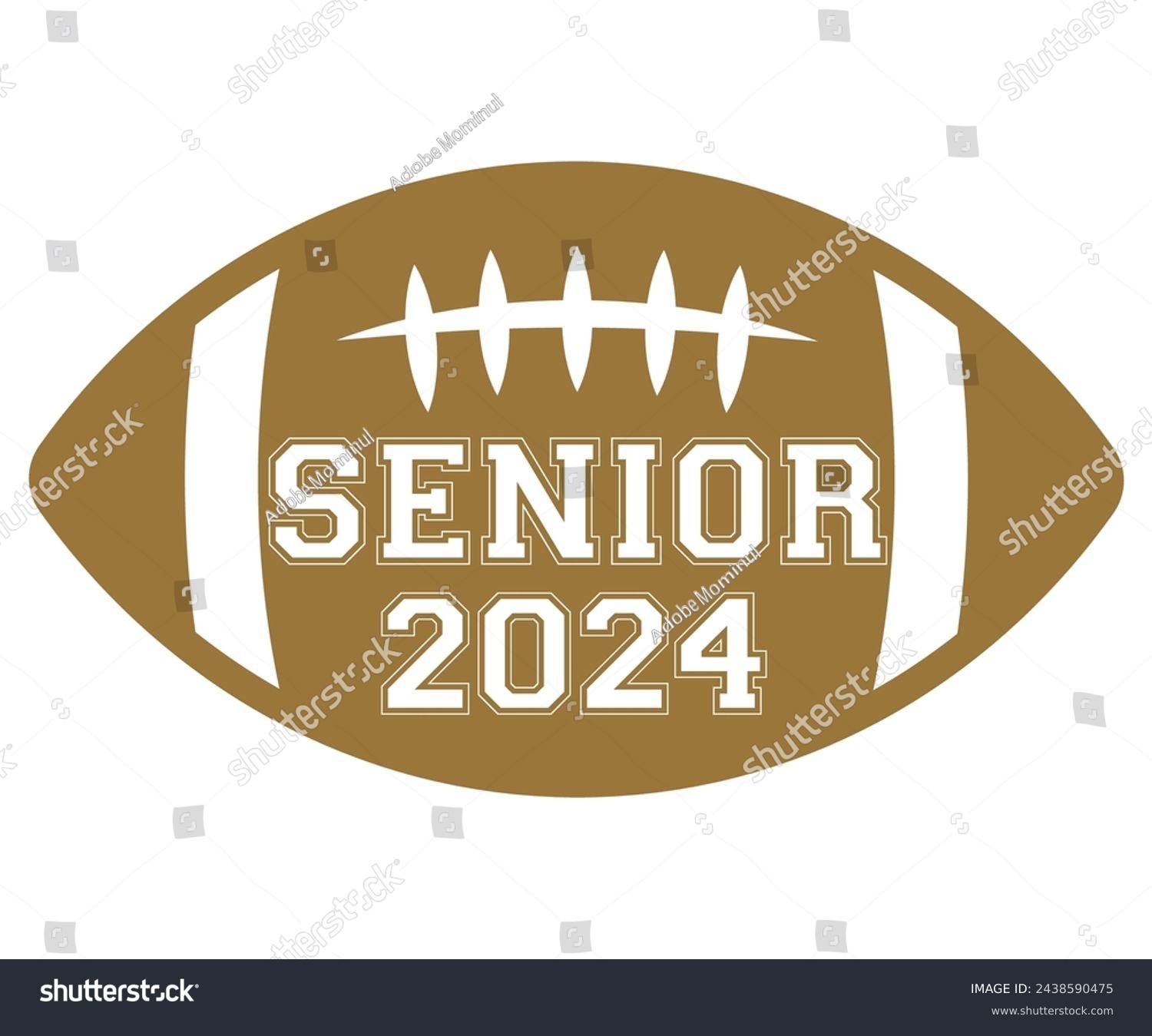 SVG of 2024 Senior Football,Football Svg,Football Player Svg,Game Day Shirt,Football Quotes Svg,American Football Svg,Soccer Svg,Cut File,Commercial use svg