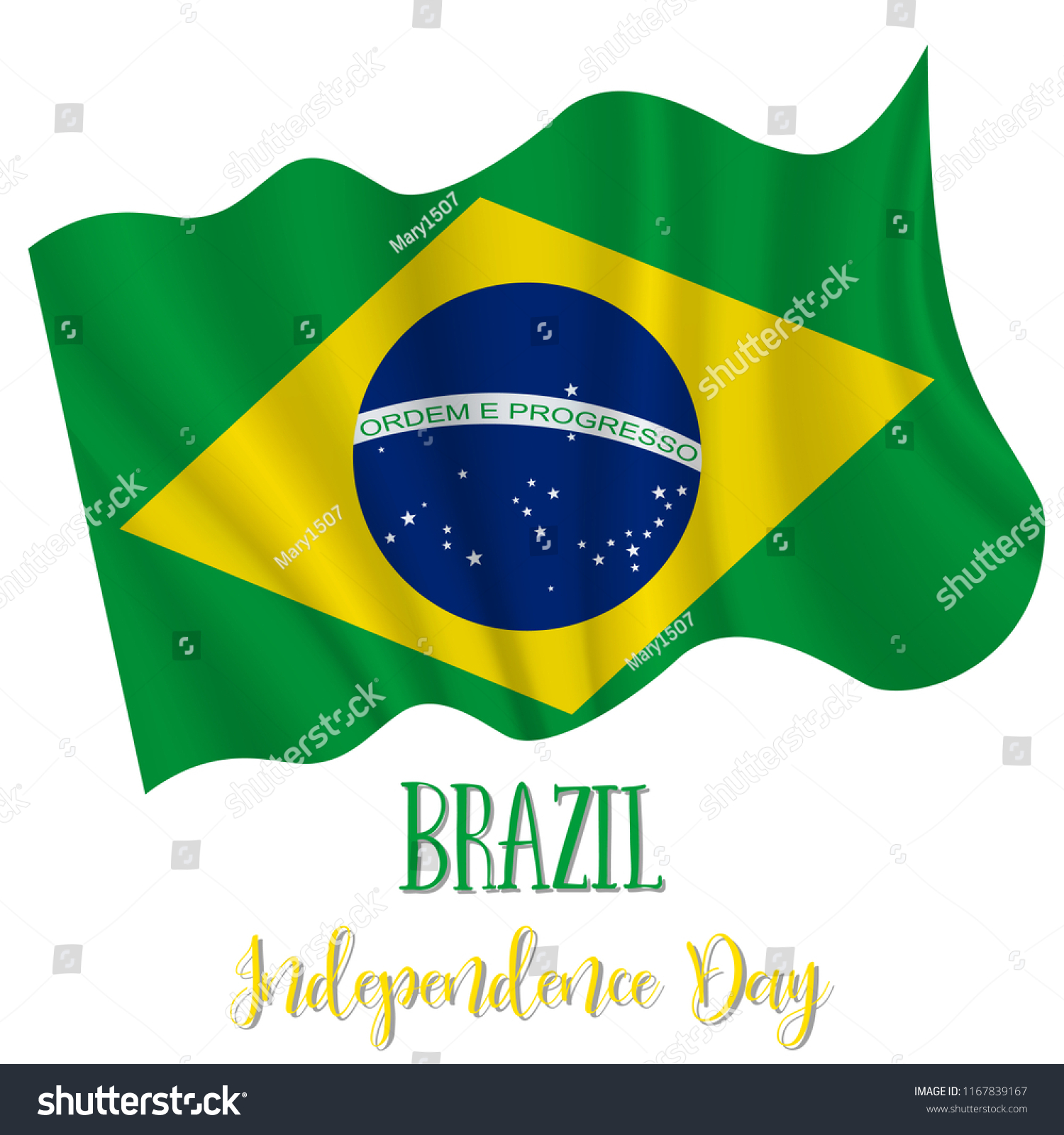 7 September Brazil Independence Day Brazil Stock Vector Royalty Free 1167839167 Shutterstock 9333