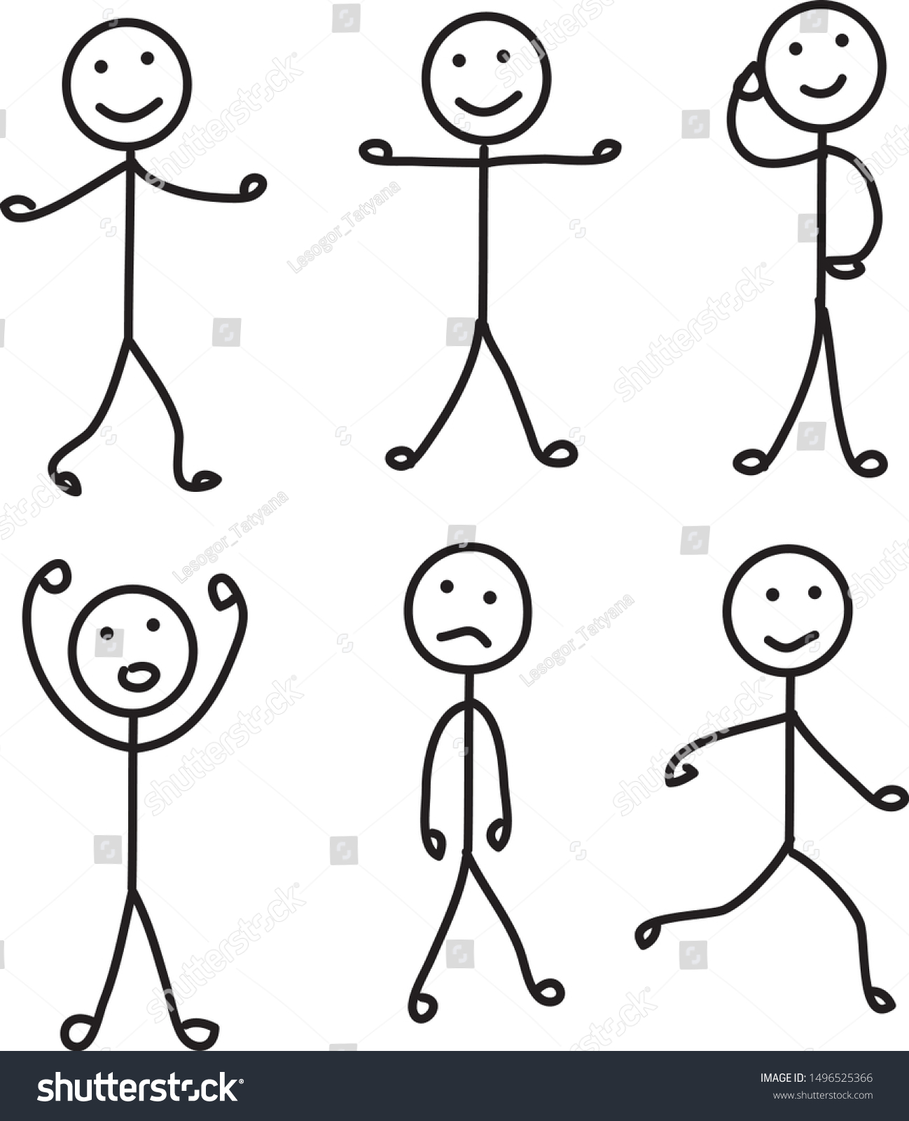 Stickman white Images, Stock Photos & Vectors | Shutterstock