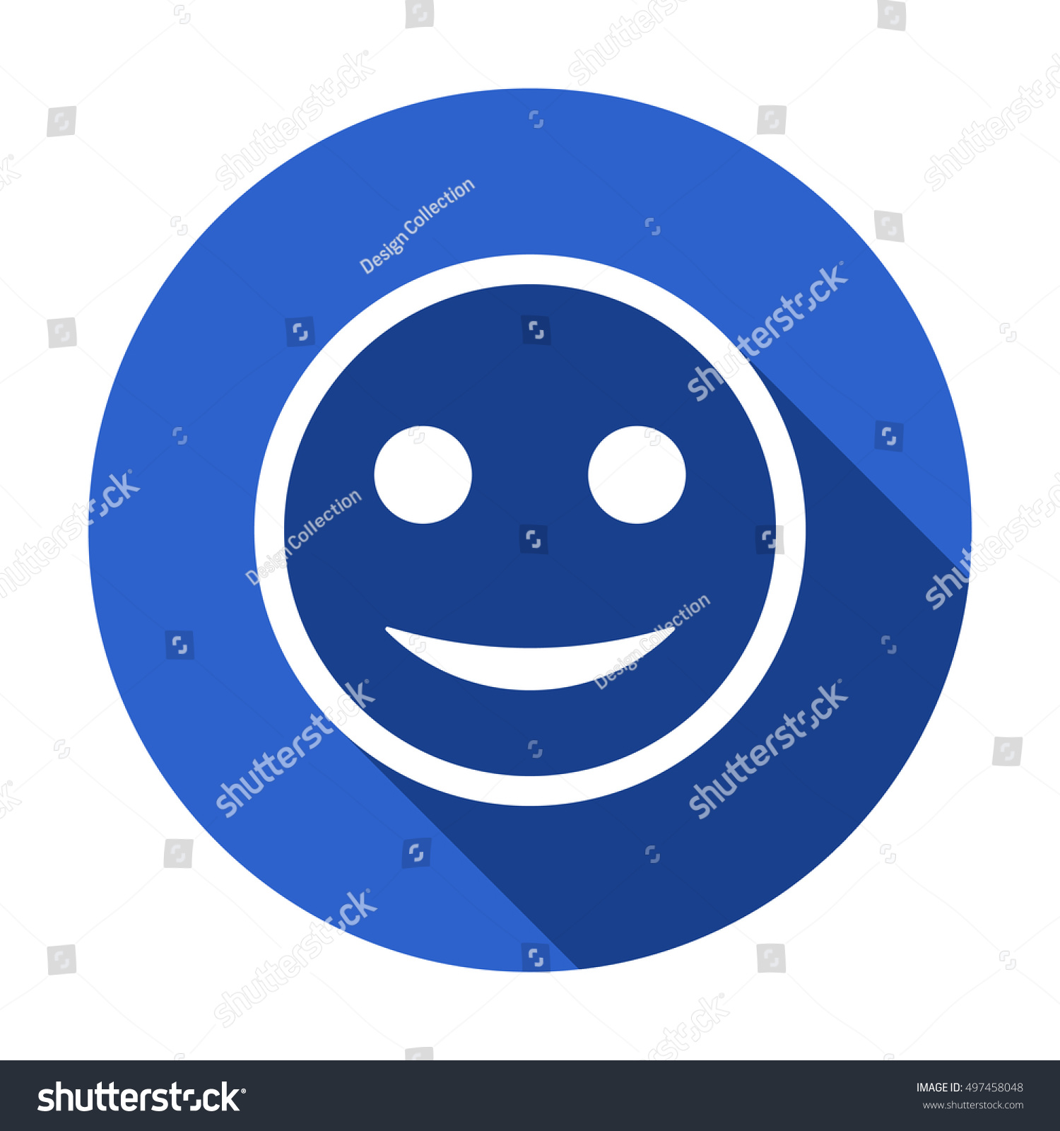 Smile Icon. Flat Design. Stock Vector Illustration 497458048 Shutterstock