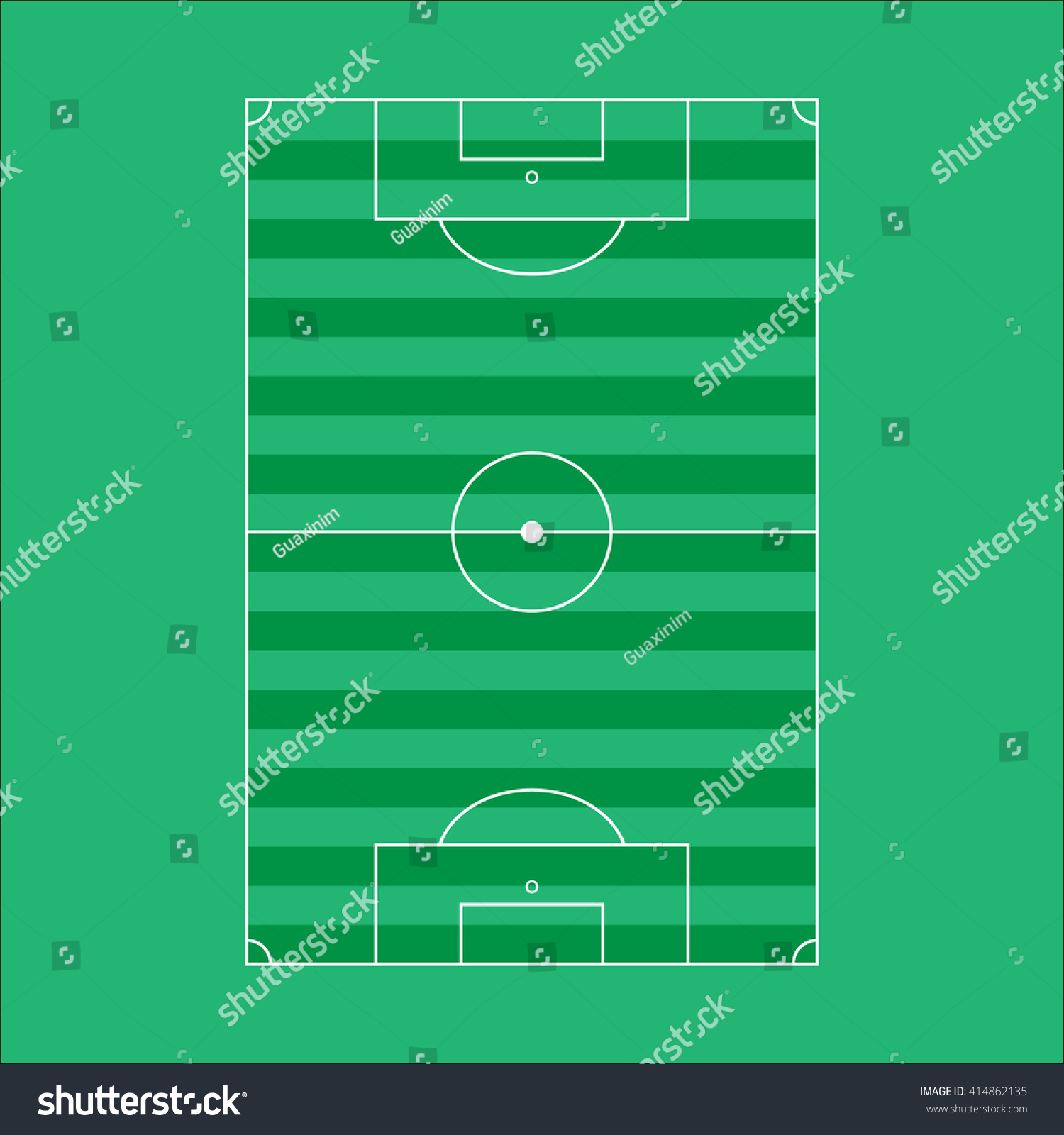 Soccer Field Stock Vector 414862135 - Shutterstock