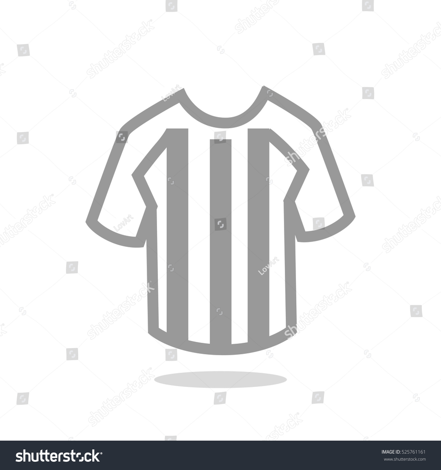 Soccer Jerseys Icon Vector Stock Vector (Royalty Free) 525761161