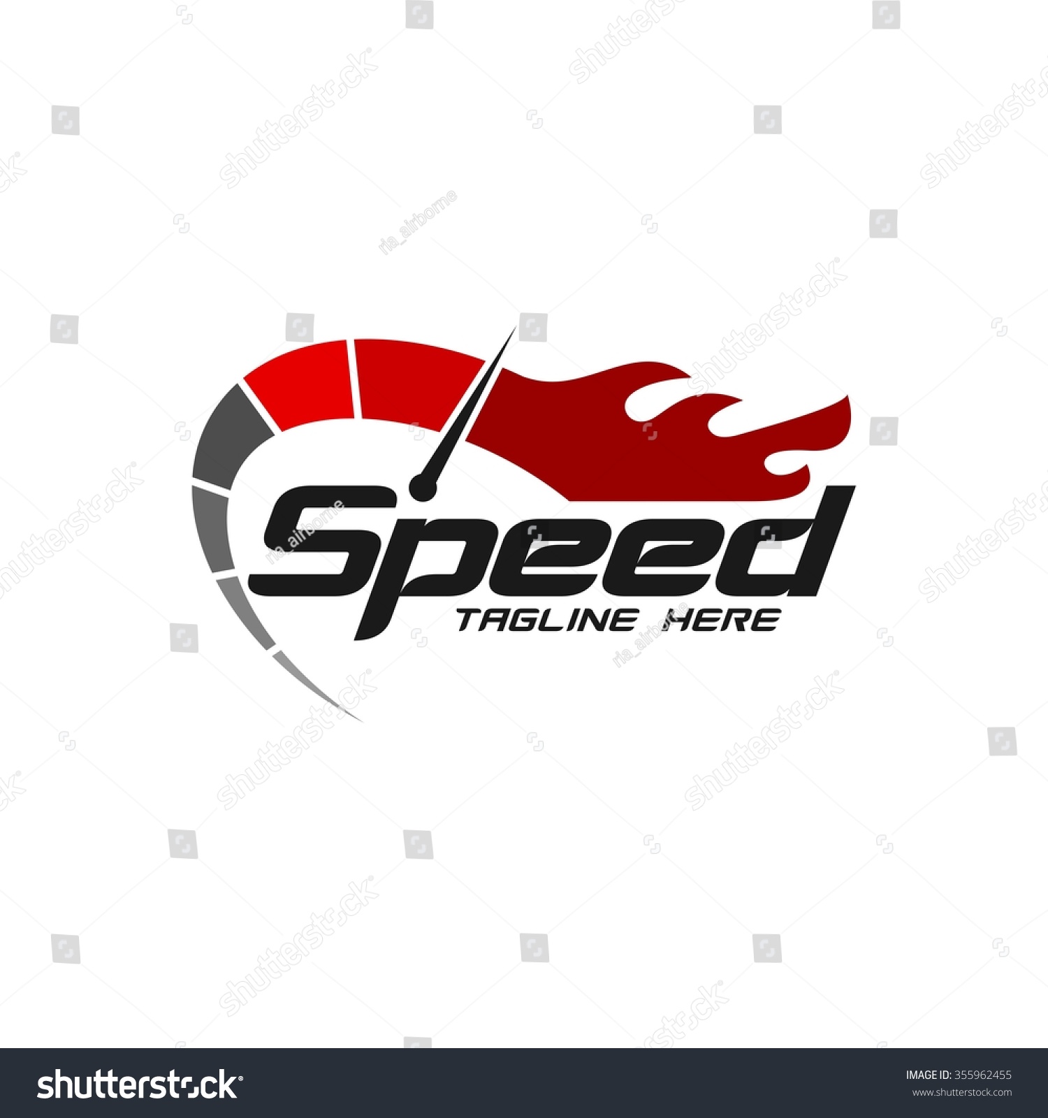 Speed Logo Template Stock Vector Illustration 355962455 : Shutterstock