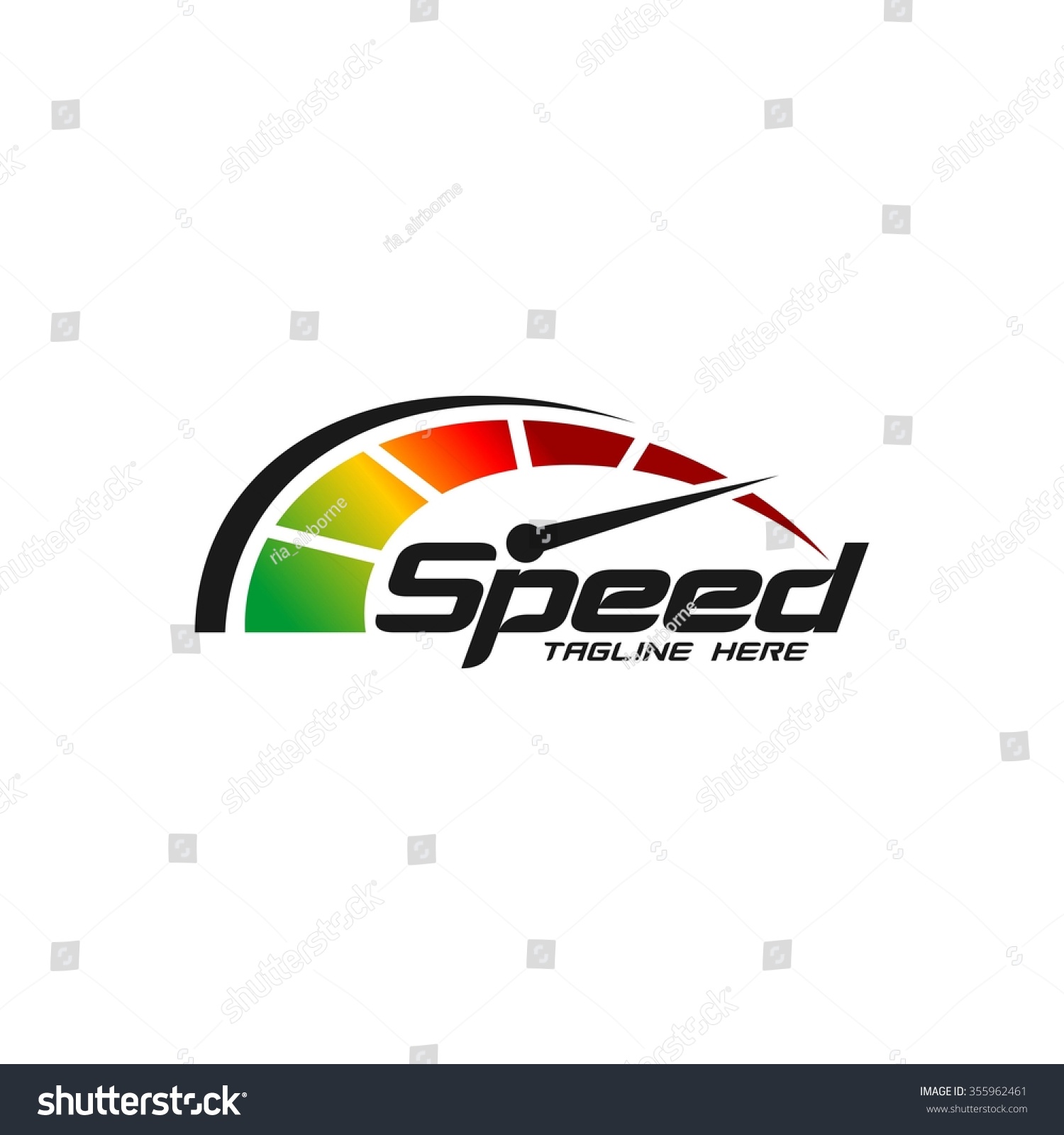 Speed Logo Template Stock Vector 355962461 : Shutterstock