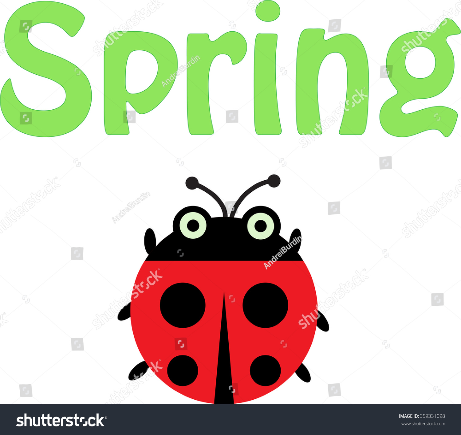 Springvector Illustration Stock Vector 359331098 - Shutterstock