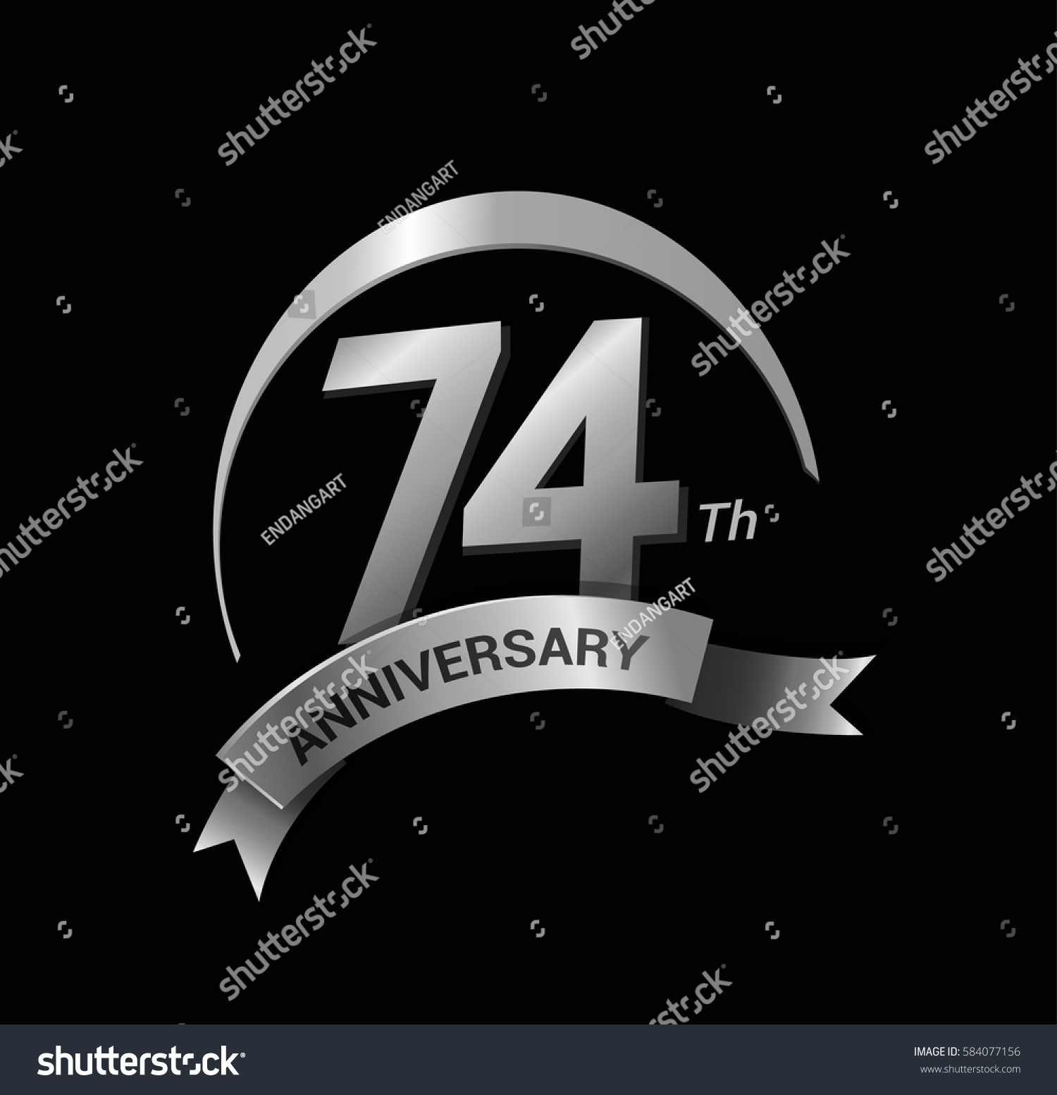 51st Anniversary Ring Logo Blue Ribbon Stock Vector Royalty Free 584077156 Shutterstock 4563