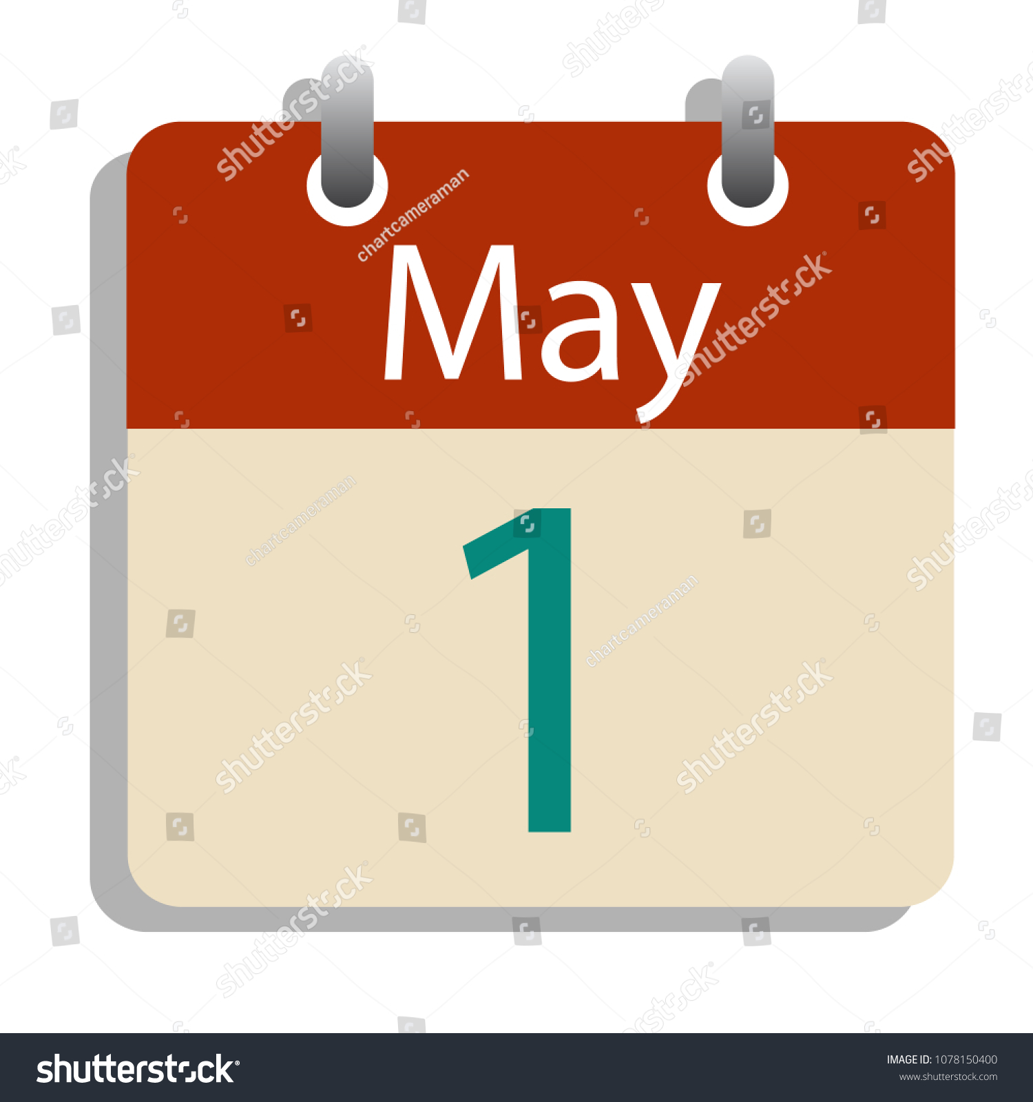 1st May Day Calender Labor Day Stock Vector (Royalty Free) 1078150400