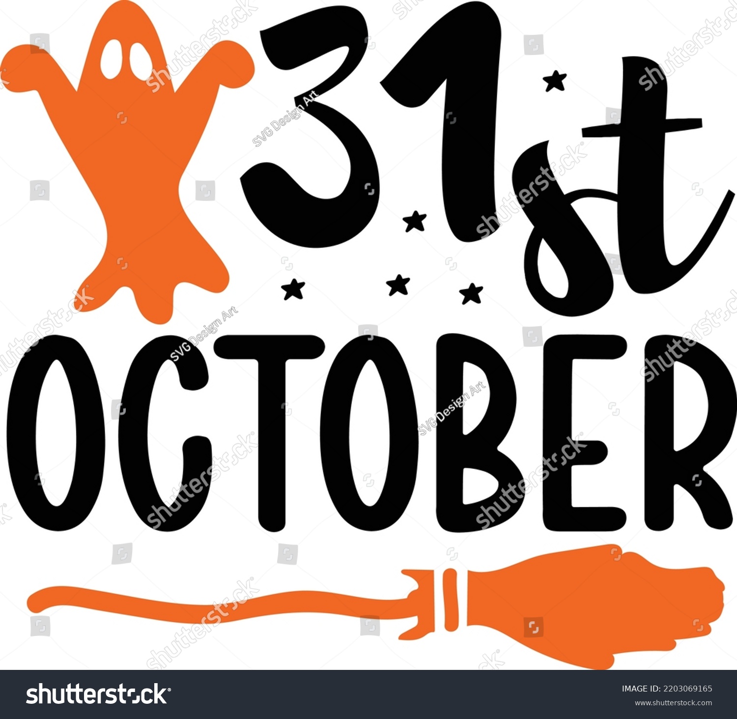 SVG of 31 st October Happy Halloween Svg design svg