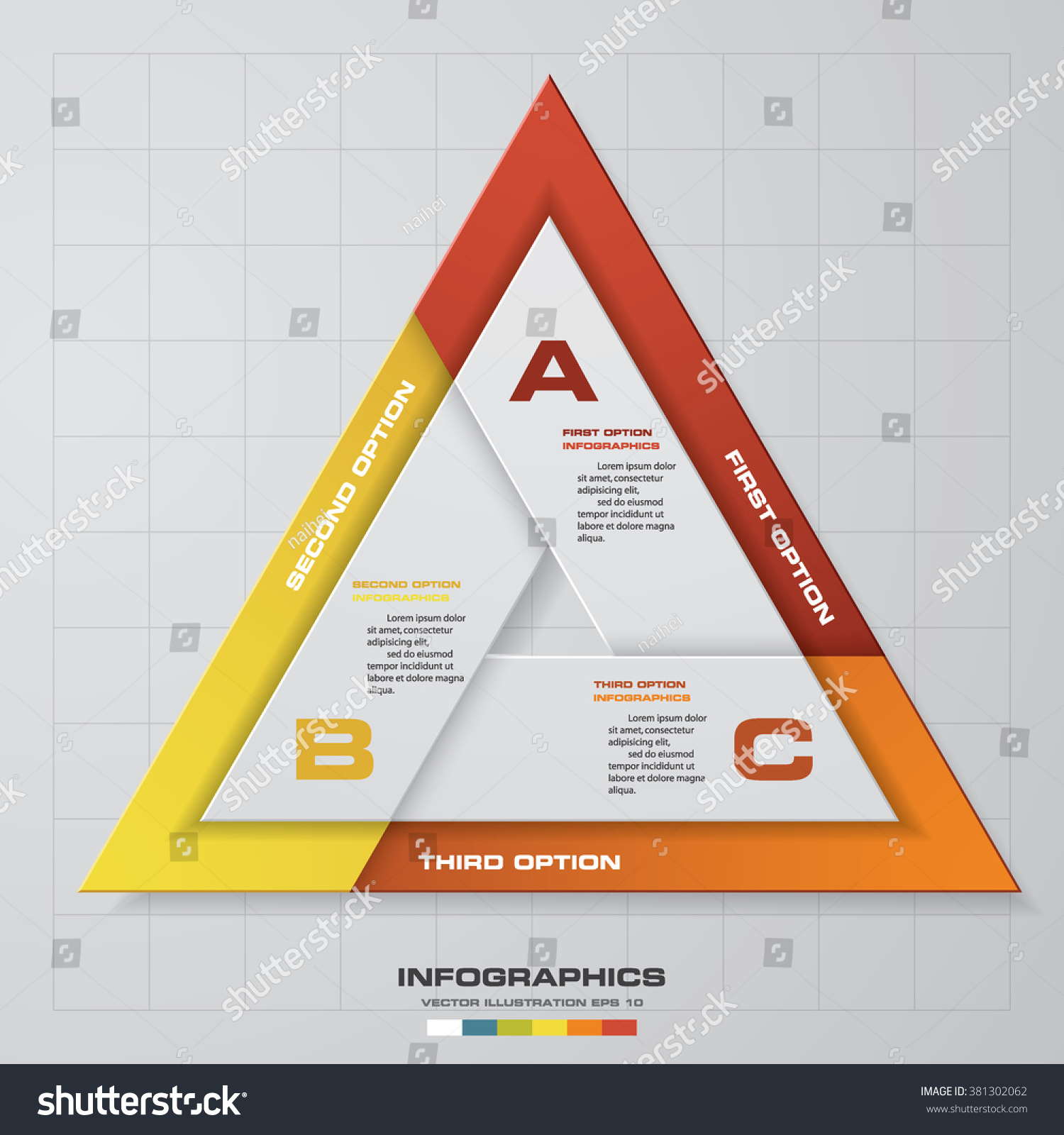 3 Steps Chart Templategraphic Website Layout Stock Vector (Royalty Free ...