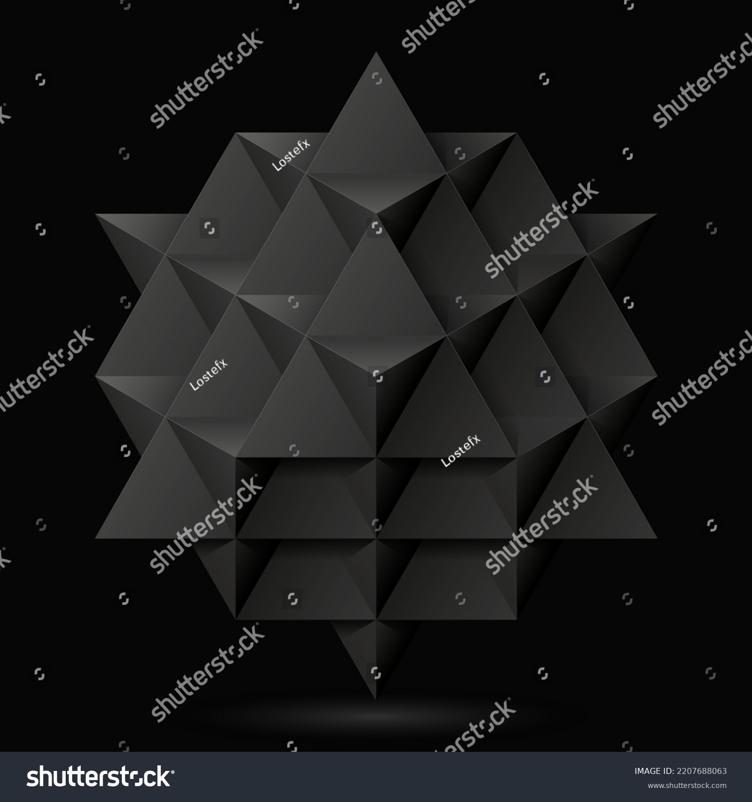 SVG of 64 tetrahedrons grid, sacred geometry svg