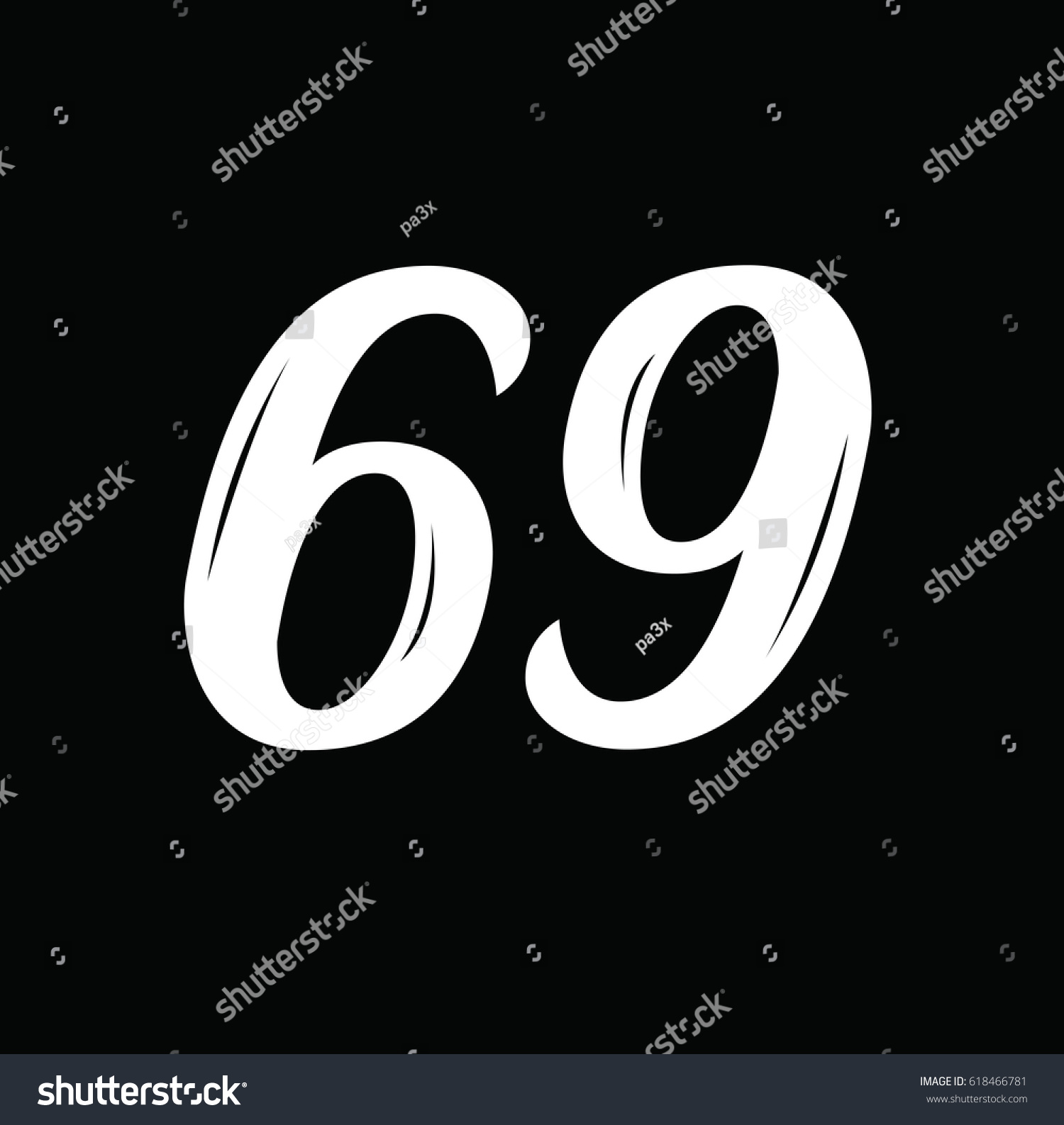 69 Text Design Vector Calligraphy Typography Stock Vector 618466781 ...