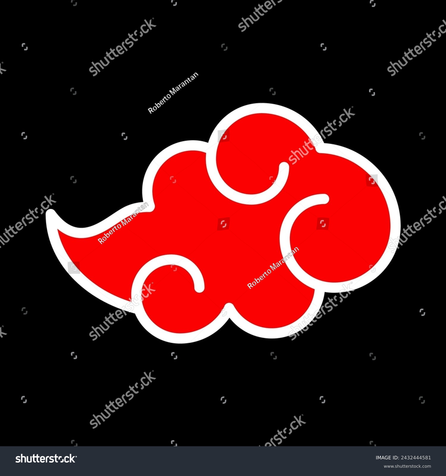 SVG of 暁 Texture Red Black Akatsuki Ninja Club Cloud Naruto Dawn Daybreak Rogue Ninja Shinobi Secret Criminal Organization Group Collective Faction Logo Icon Sign Sigil Symbol Emblem Badge Vector EPS PNG Tra svg