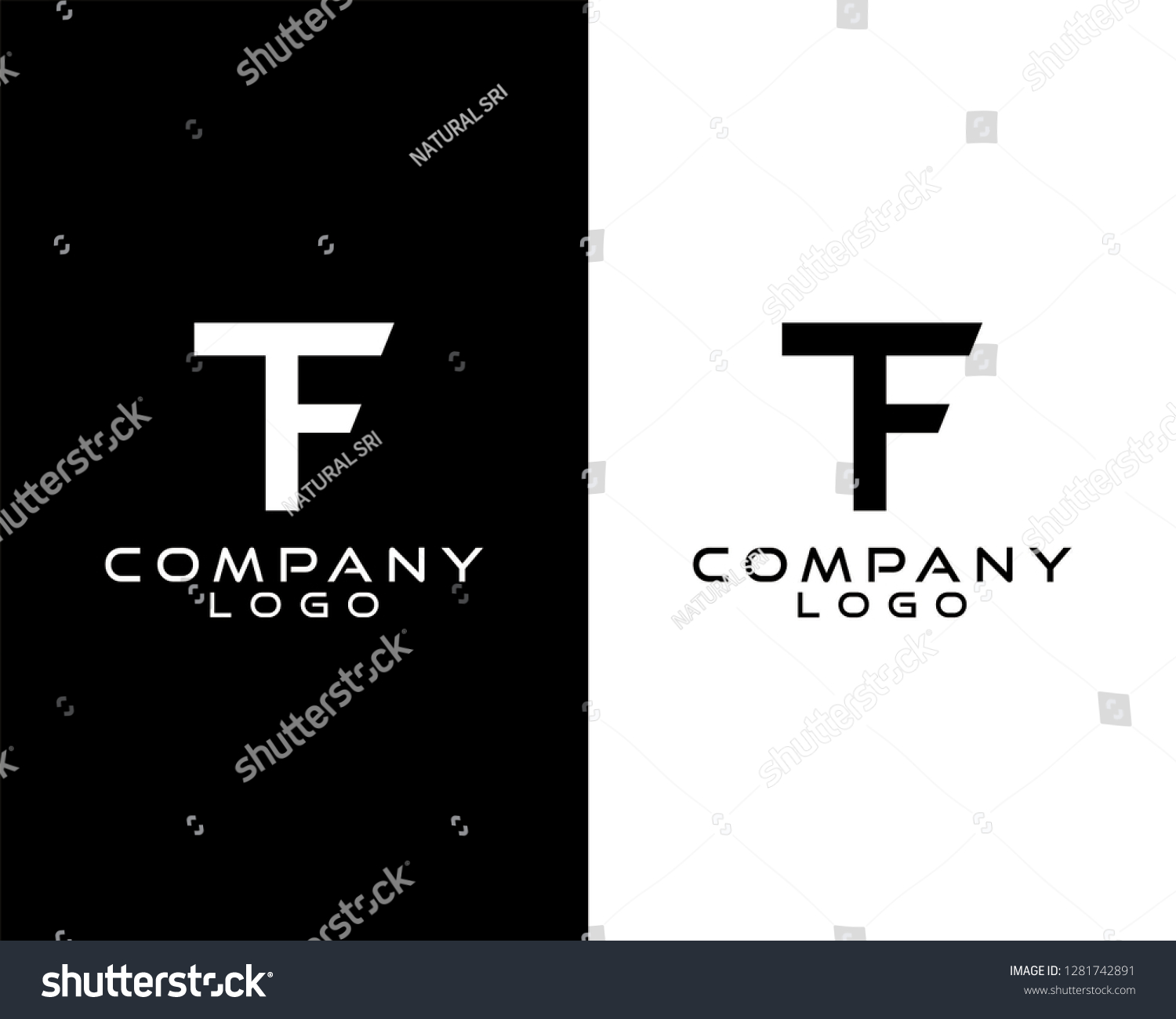 Tfft Initials Company Logo Vector Stock Vector (Royalty Free) 1281742891