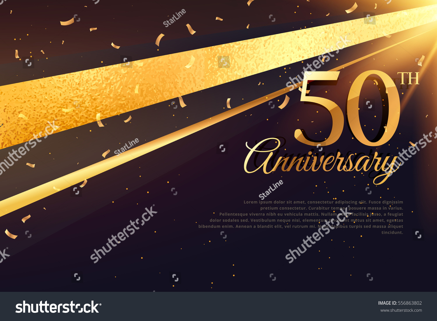 SVG of 50th anniversary celebration card template svg