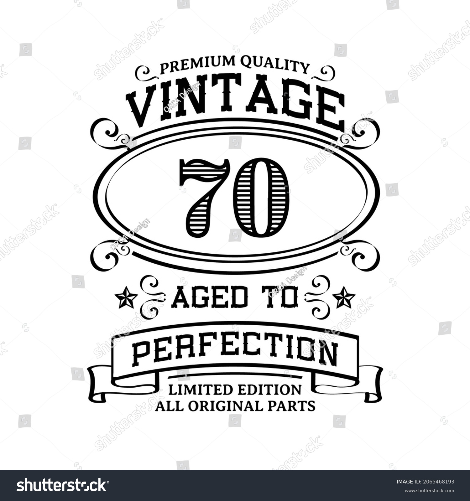 SVG of 70th Birthday limited edition, Vintage Birthday svg