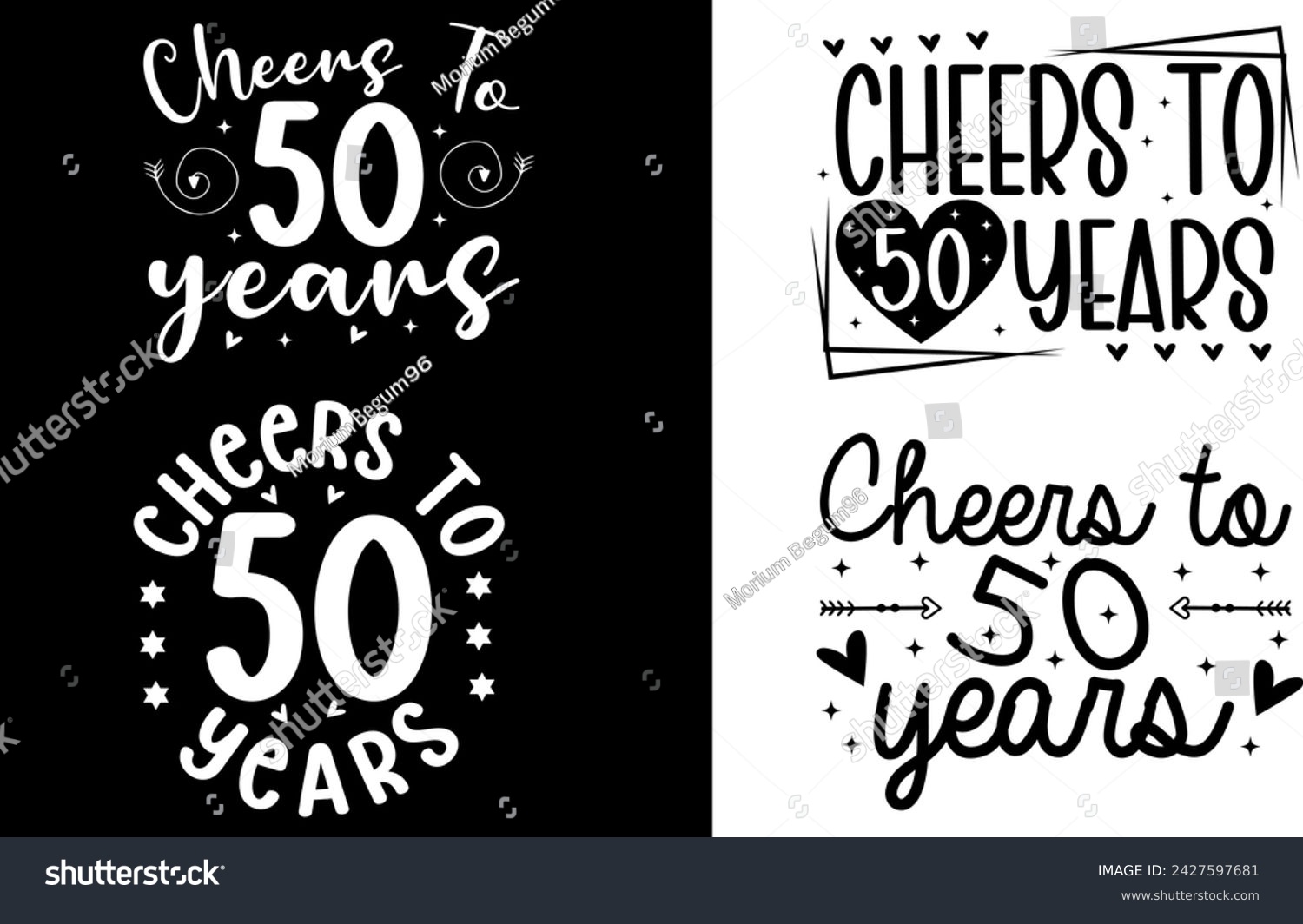SVG of 50th Birthday Shirts - Cheers to 50 Years, Birthday Girl svg
