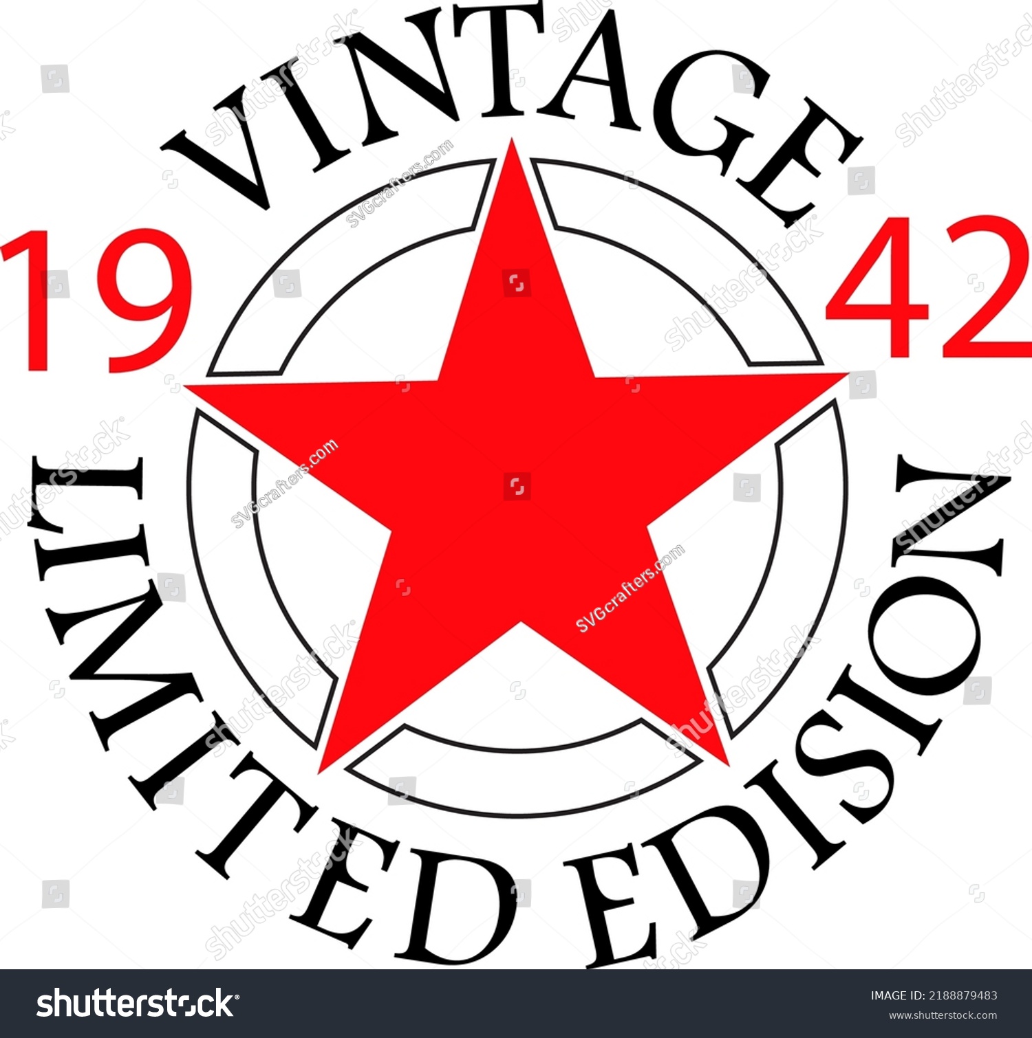 SVG of 80th Birthday, Vintage 1942 limited edision vector svg