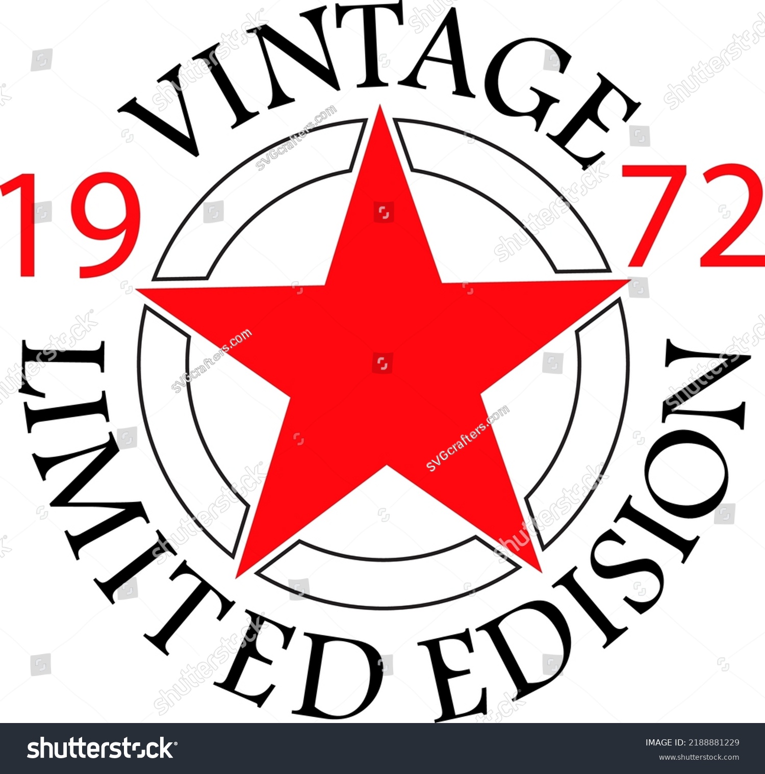SVG of 50th birthday, Vintage 1972 limited edision vector svg
