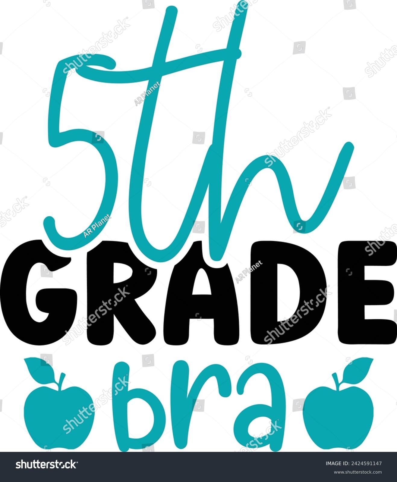 SVG of 5th grade bra School design svg