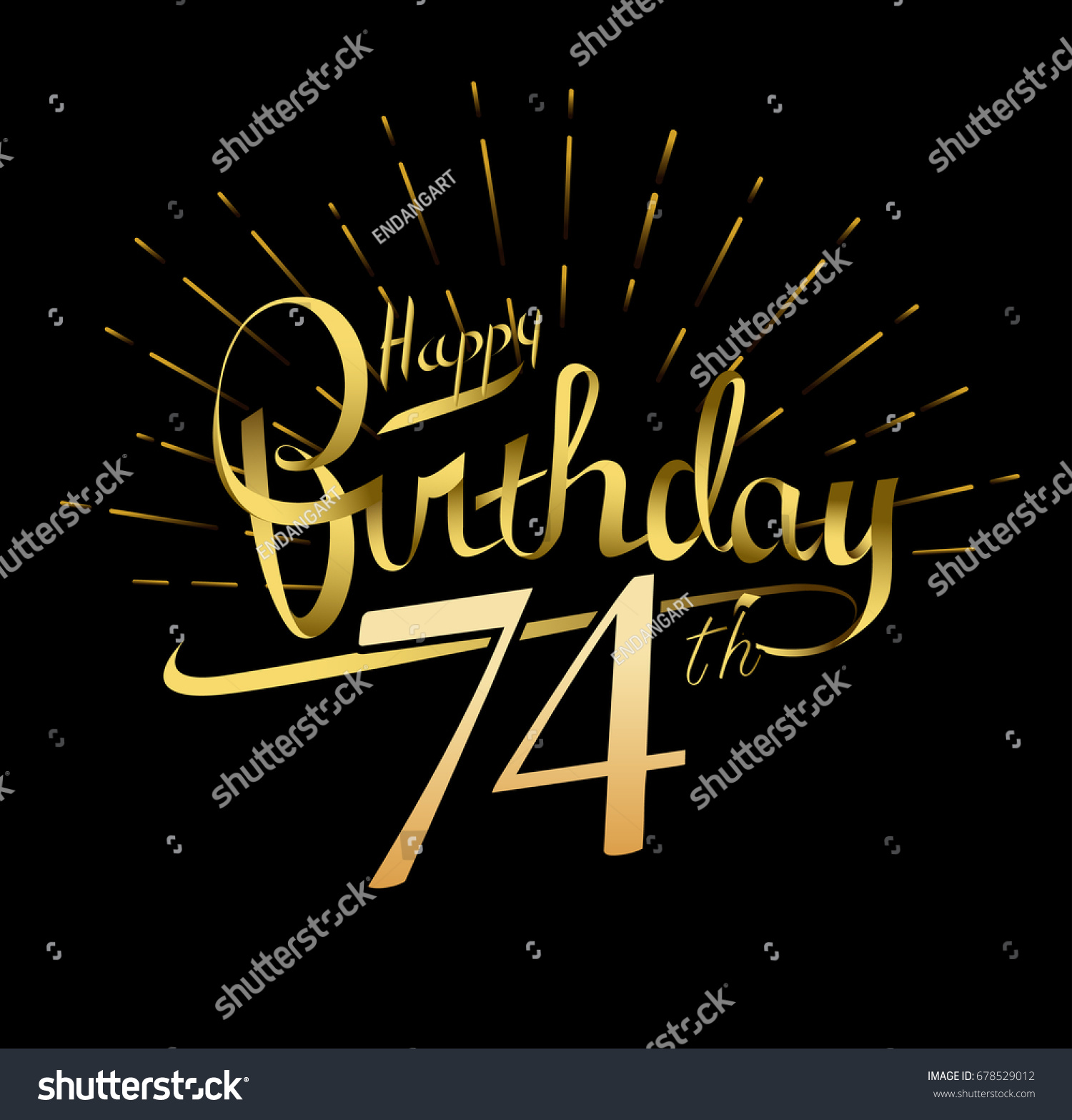 Happy 74th Birthday Clip Art