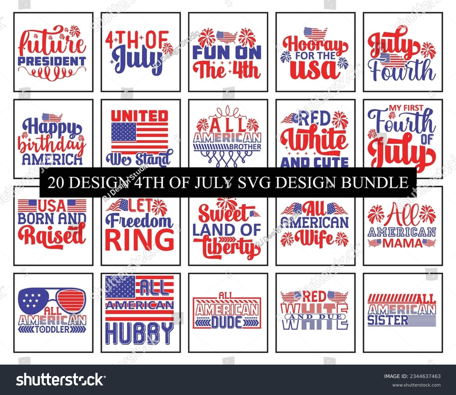SVG of 4th of July SVG Design Bundle , 4th of July SVG Quotes, Retro 4th of July svg
