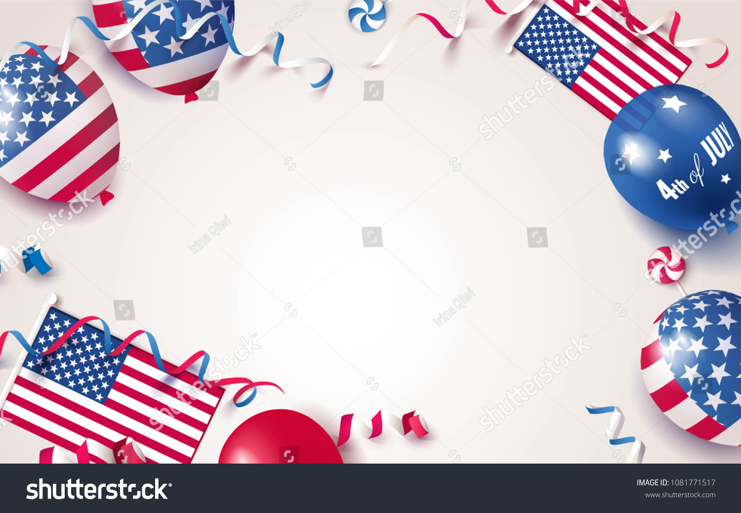 Forth of July Confetti with Free Shipping in USA