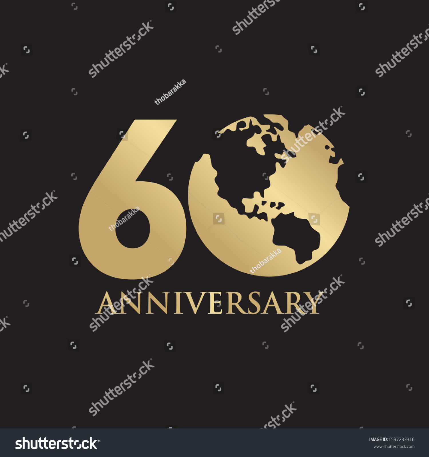 SVG of 60th year anniversary emblem luxury logo design vector template svg