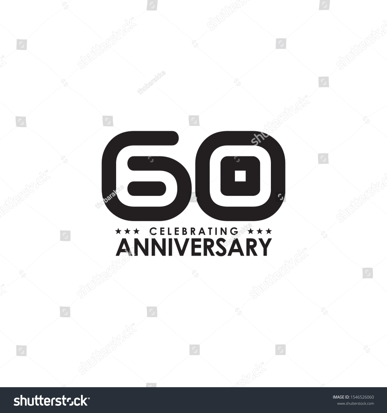 SVG of 60th year celebrating anniversary emblem logo svg
