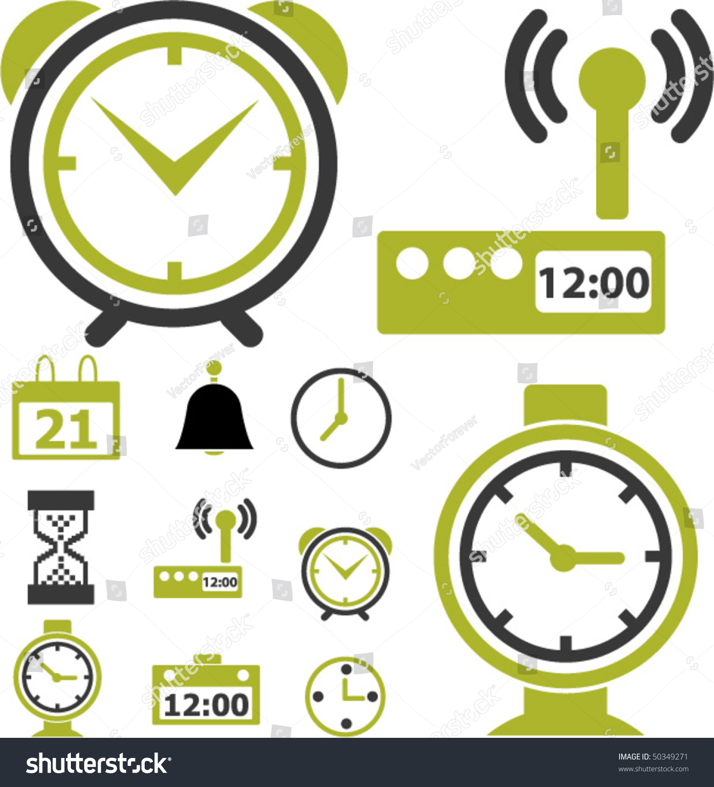 9 Time & Clock Signs. Vector - 50349271 : Shutterstock