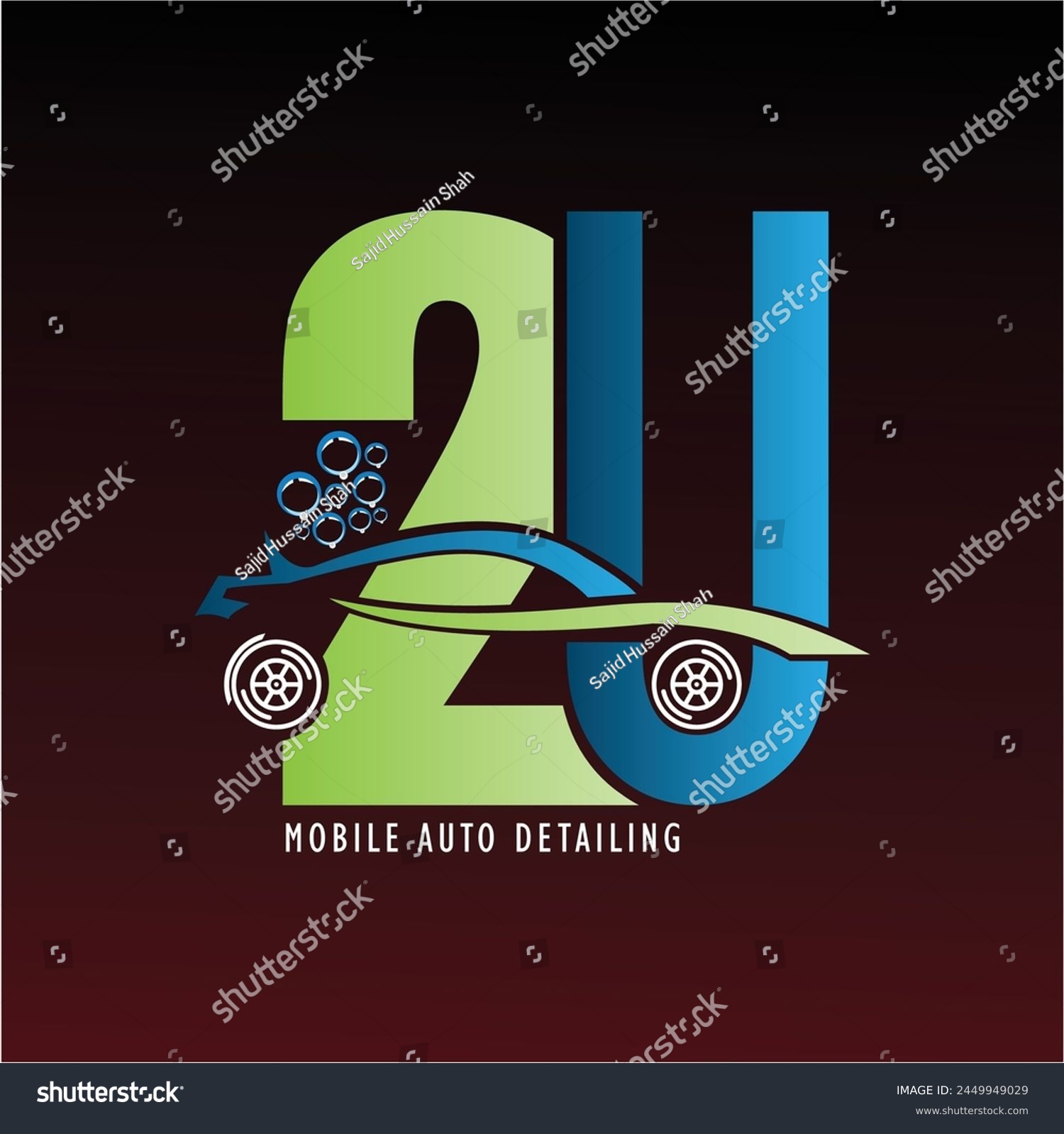 SVG of 2U Carwash logo font icon svg