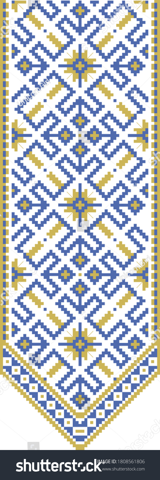 SVG of 
Ukrainian scheme for cross-stitch in blue and yellow svg