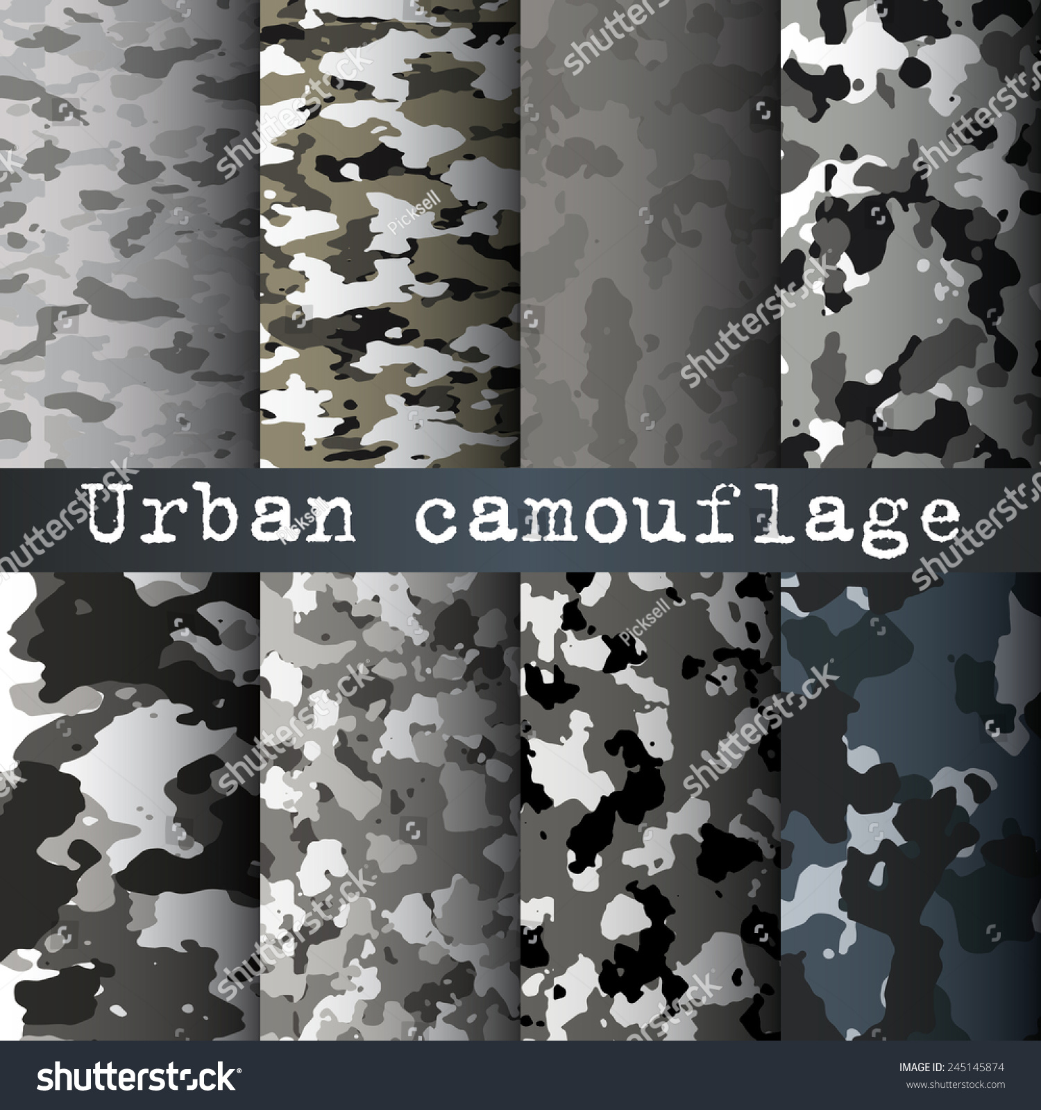 Camo urban grey hues colored camouflage pattern Vector Image