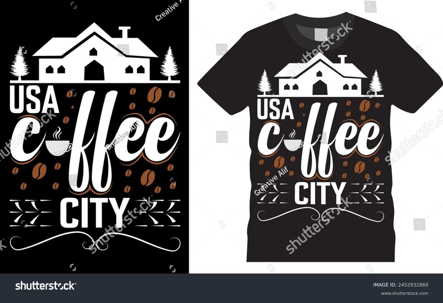 SVG of 
usa coffee city. Coffee vector typography graphic ready colorful T-shirt  Design.T-shirts used for fashion, print, vector image,poster, banner , cup, lettering, style
 svg