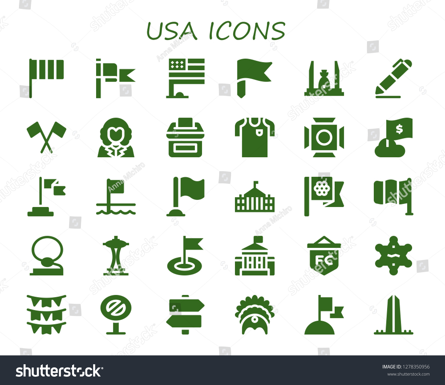 download us symbols illustrator