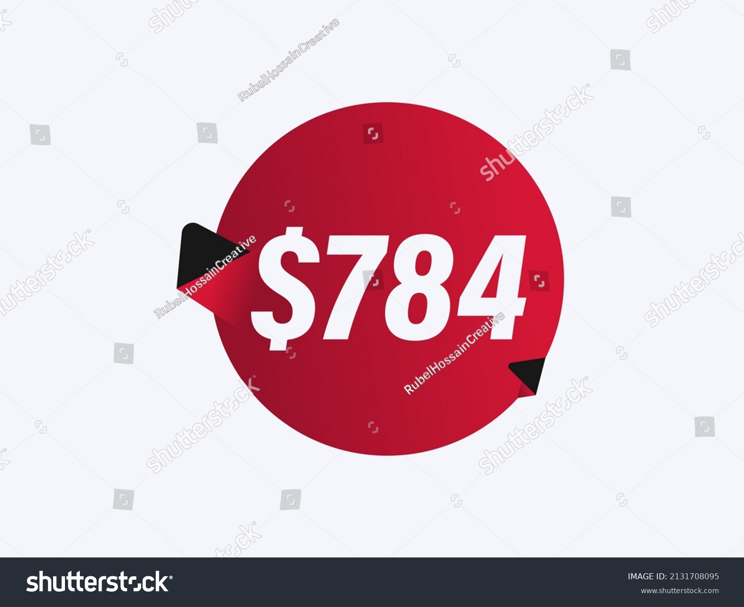 SVG of $784 USD sticker vector illustration svg